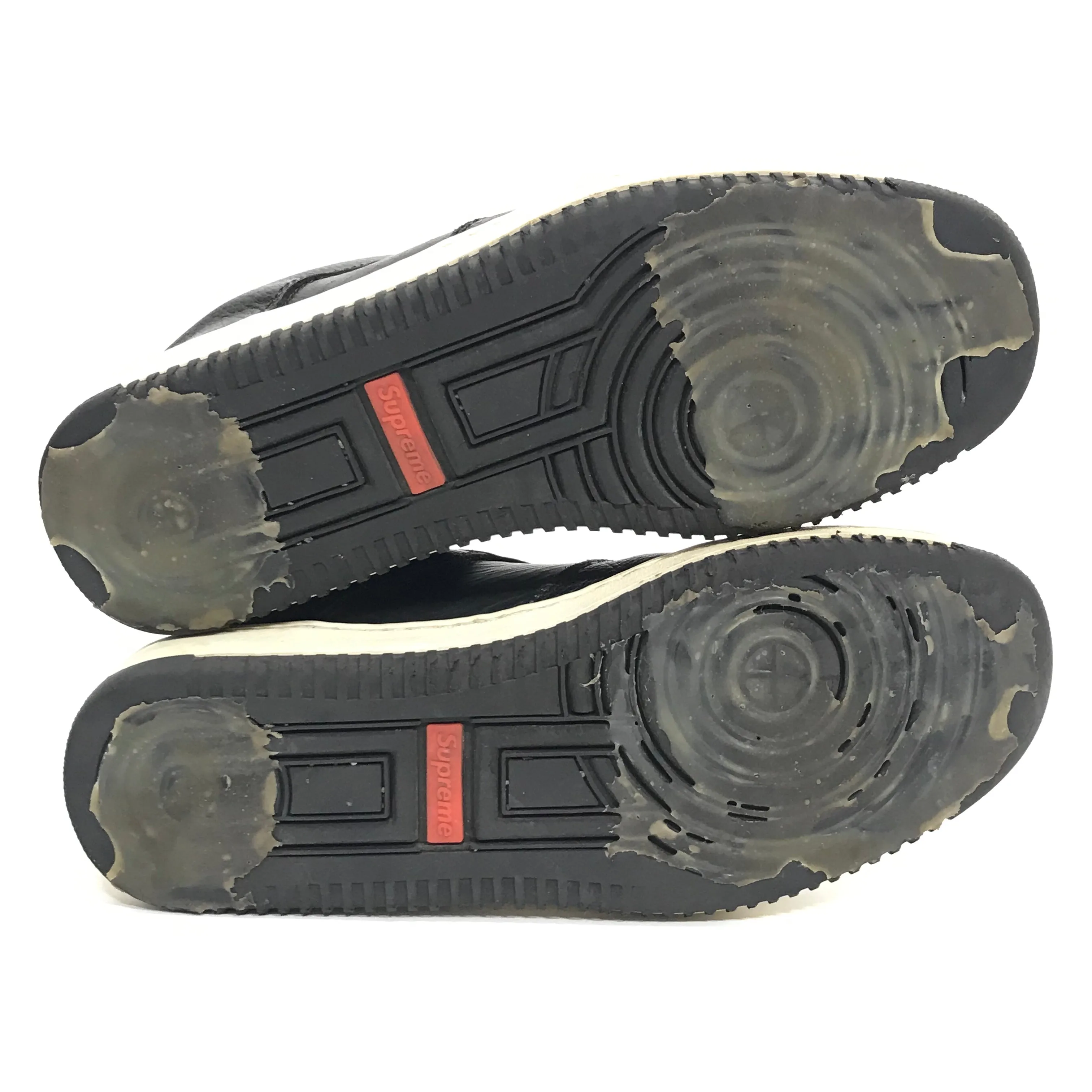 [10] Supreme Vintage Downlow Leather Shoes Black