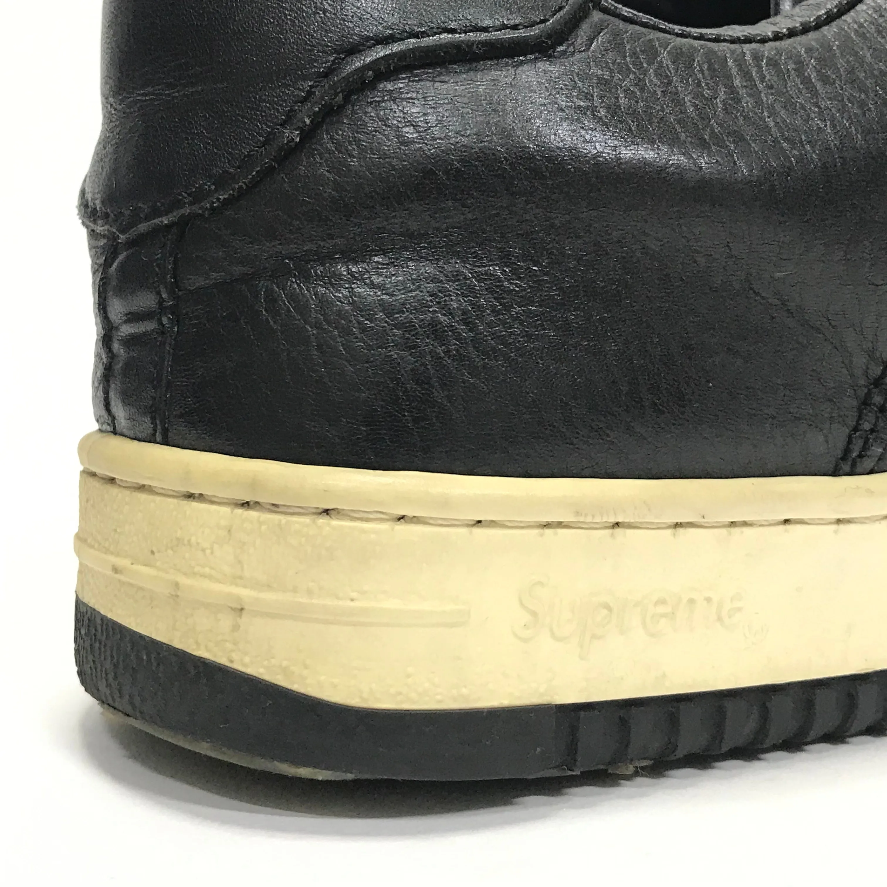 [10] Supreme Vintage Downlow Leather Shoes Black