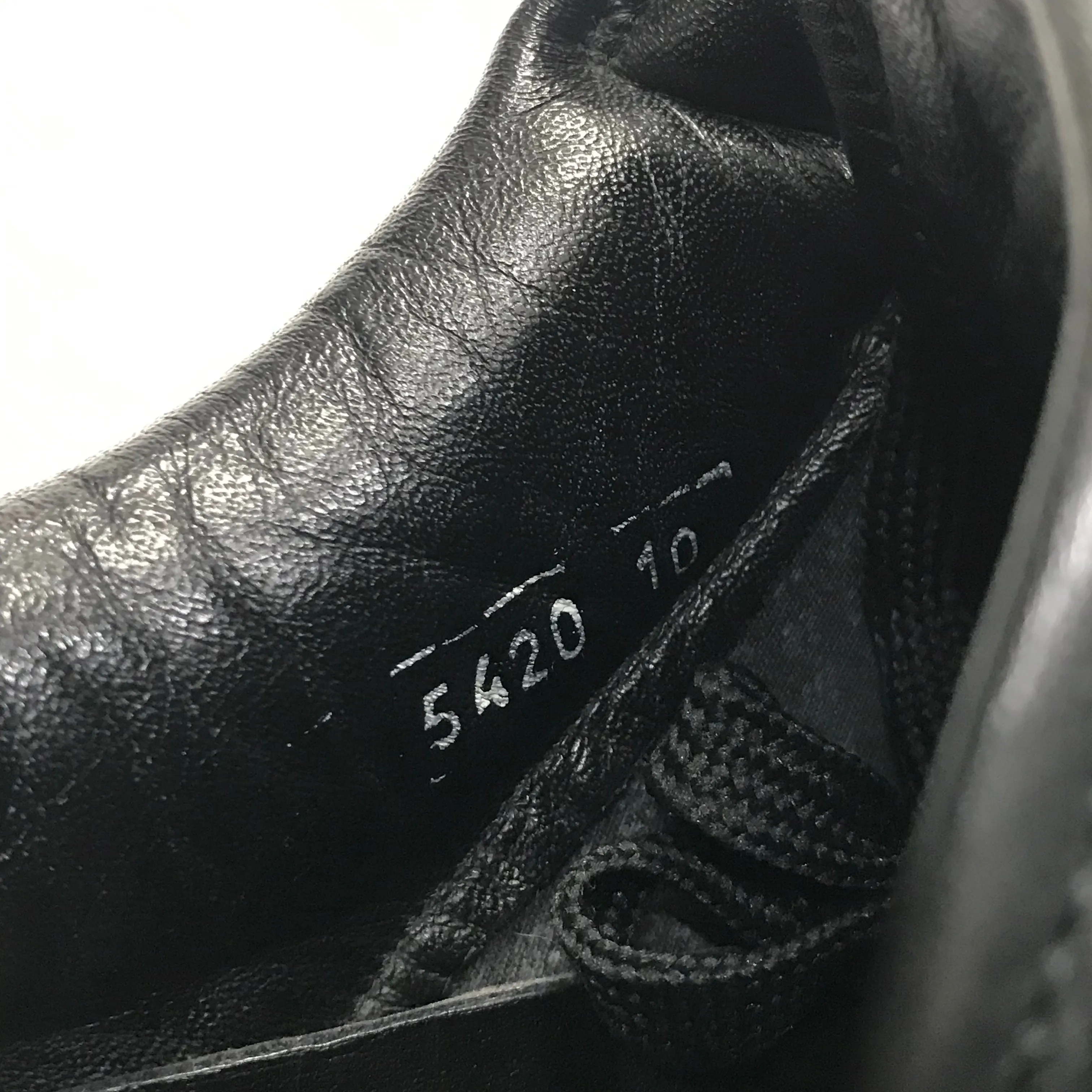 [10] Supreme Vintage Downlow Leather Shoes Black