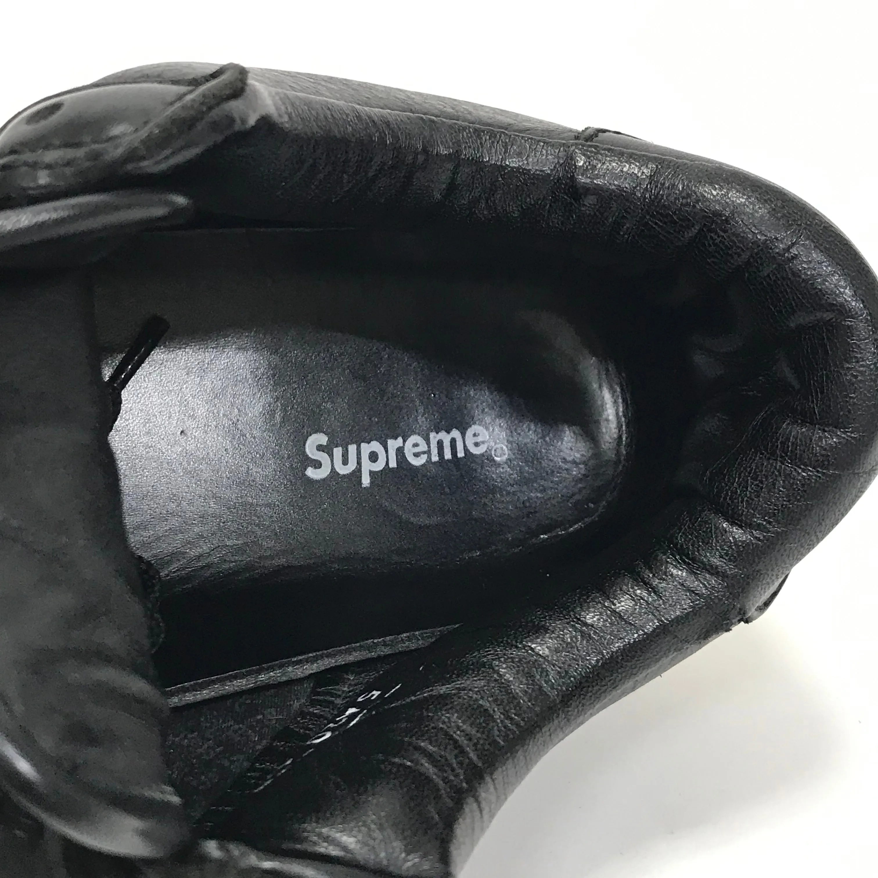 [10] Supreme Vintage Downlow Leather Shoes Black