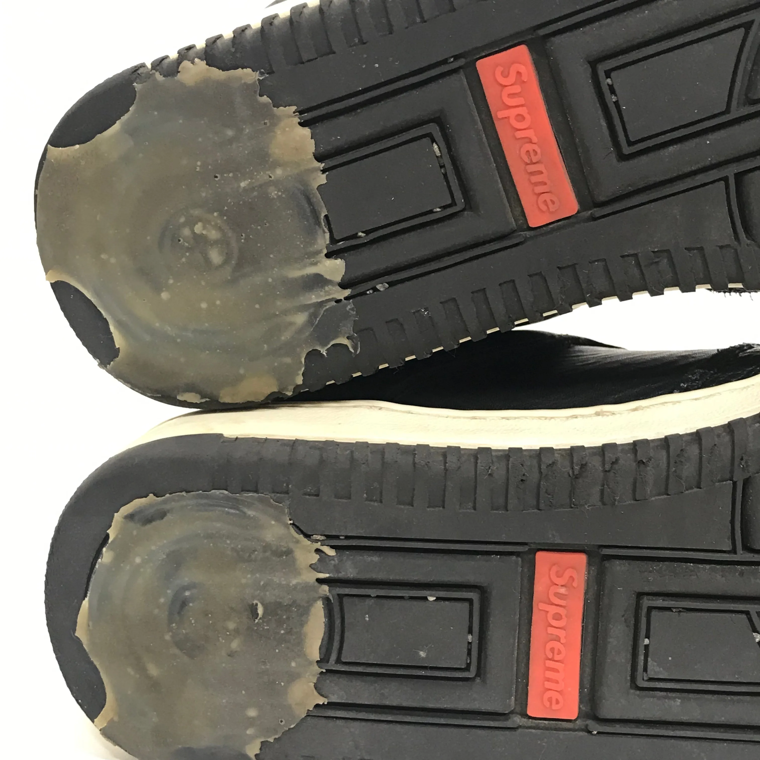 [10] Supreme Vintage Downlow Leather Shoes Black
