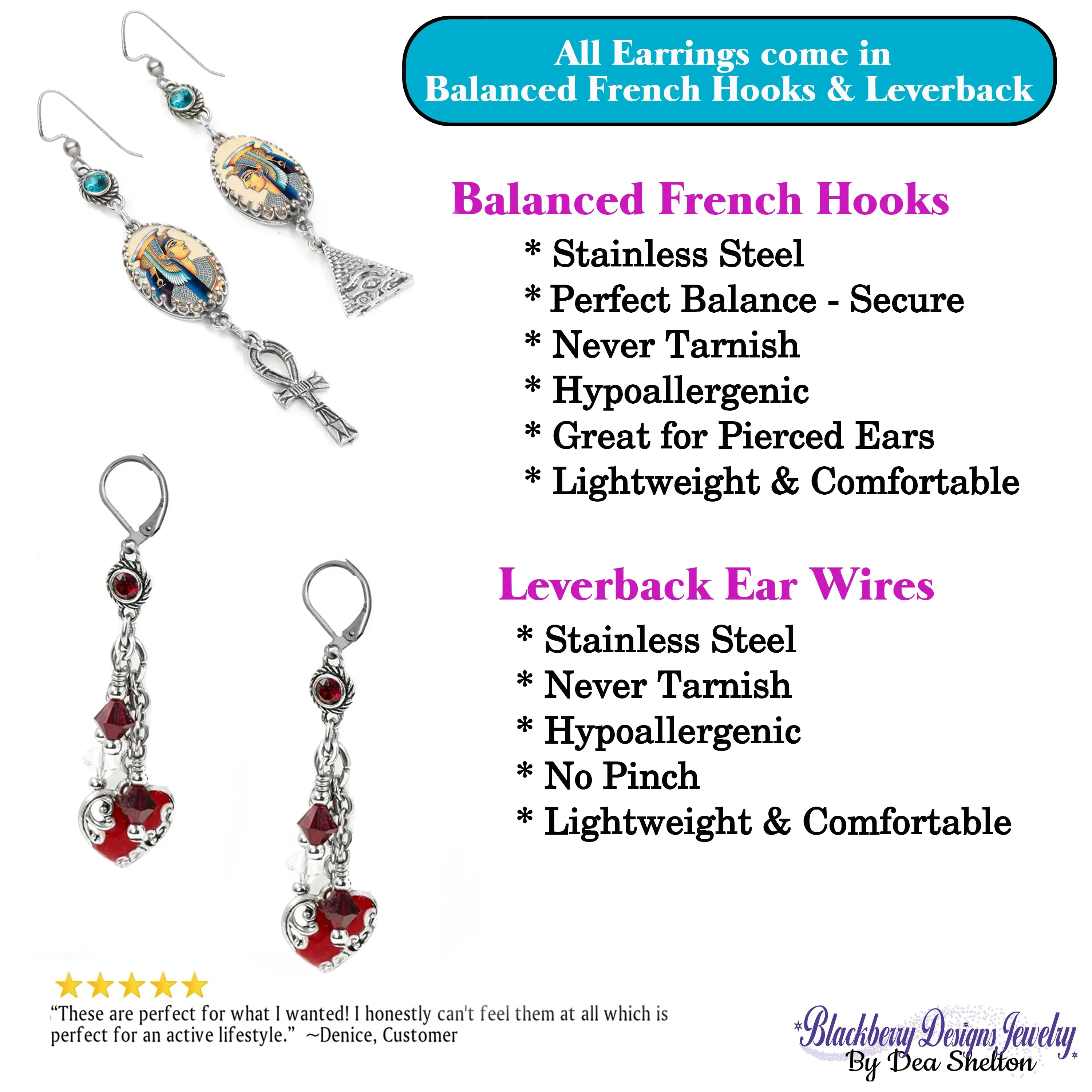 12 Days of Christmas Earrings, 9th Day, Ladies Dancing