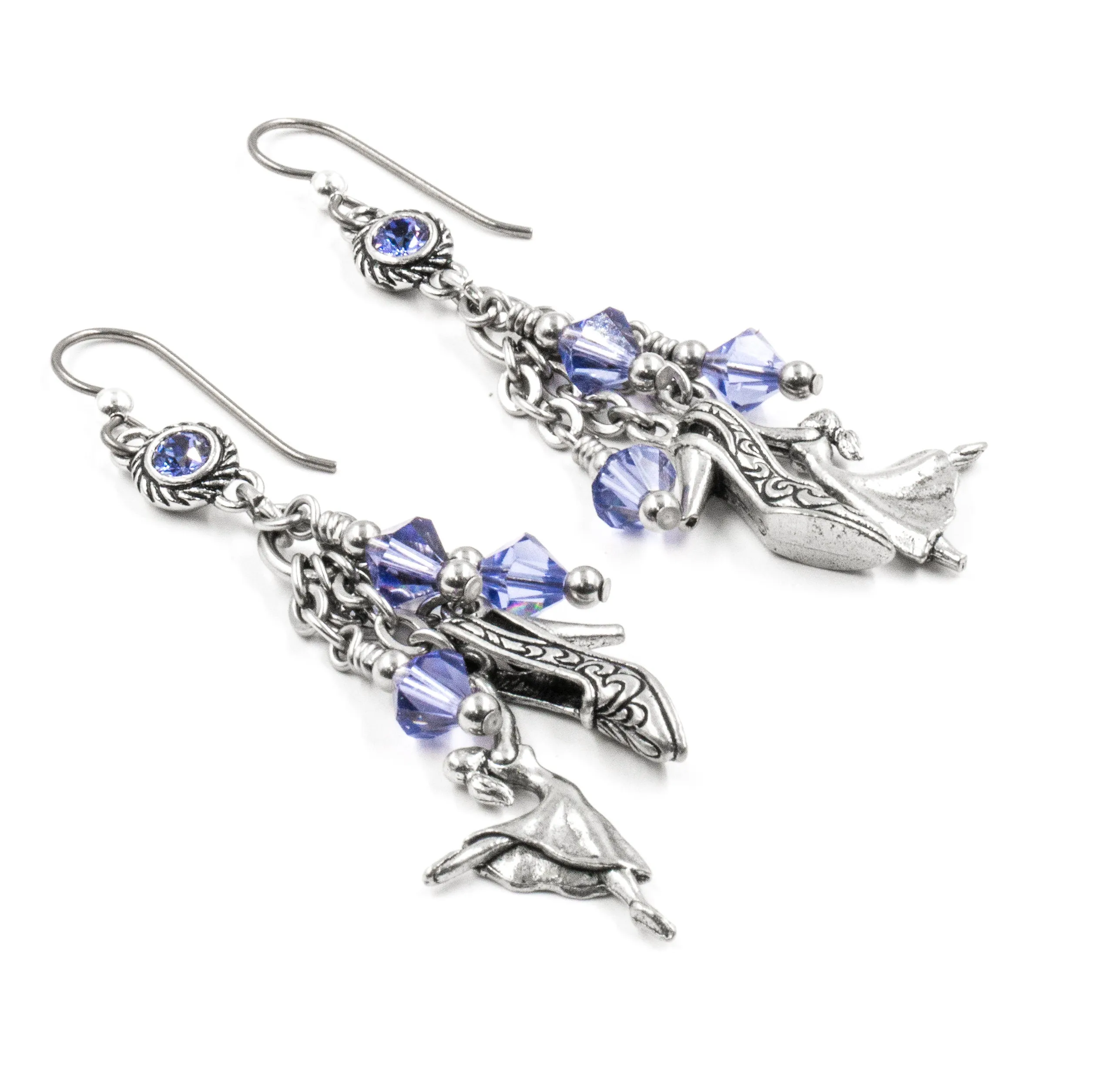 12 Days of Christmas Earrings, 9th Day, Ladies Dancing