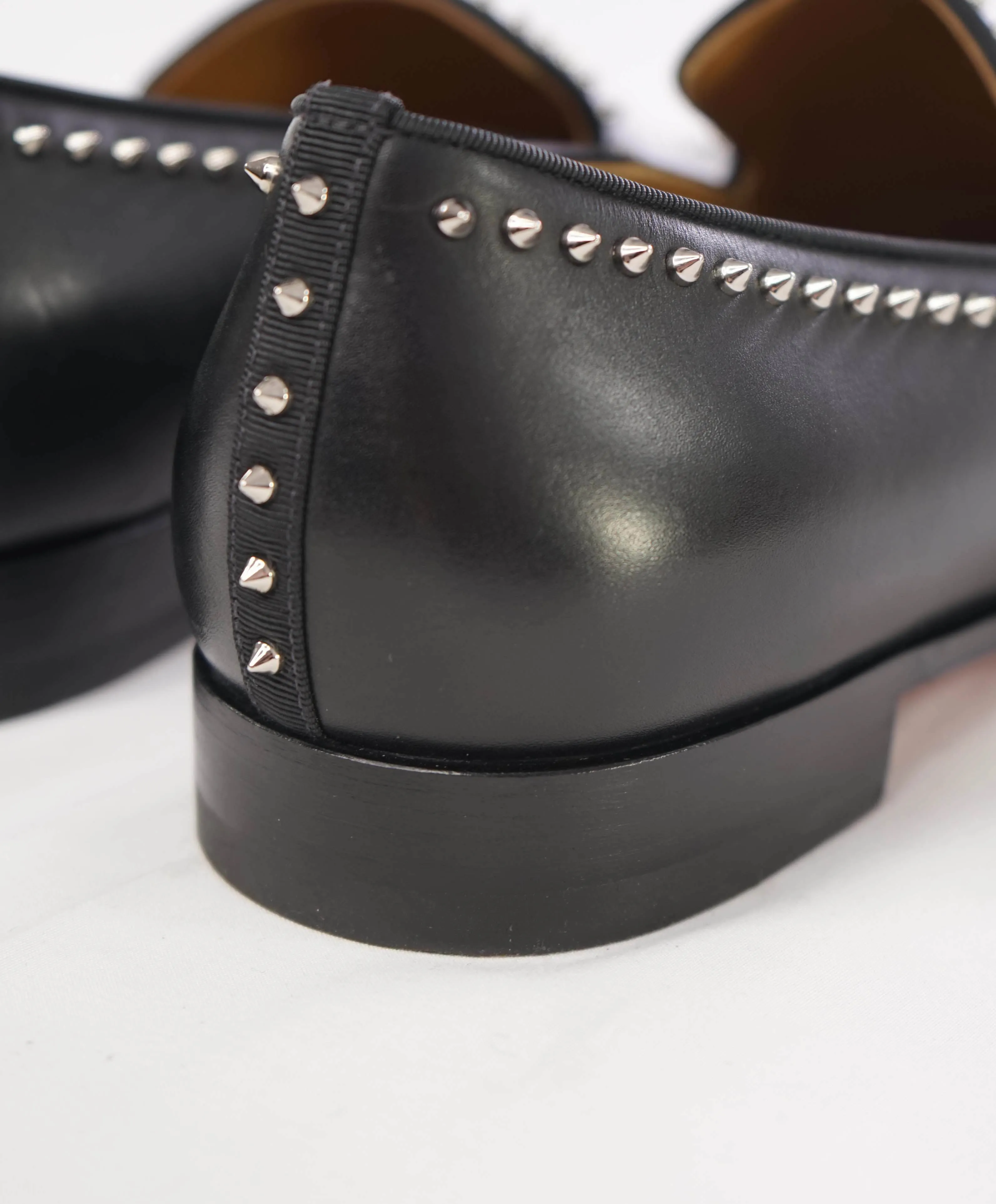 $1,200 CHRISTIAN LOUBOUTIN - *DANDY CLOO* Black Spike Loafers - 11.5 US (44.5 EU)