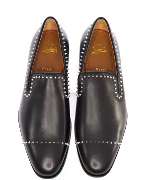 $1,200 CHRISTIAN LOUBOUTIN - *DANDY CLOO* Black Spike Loafers - 11.5 US (44.5 EU)