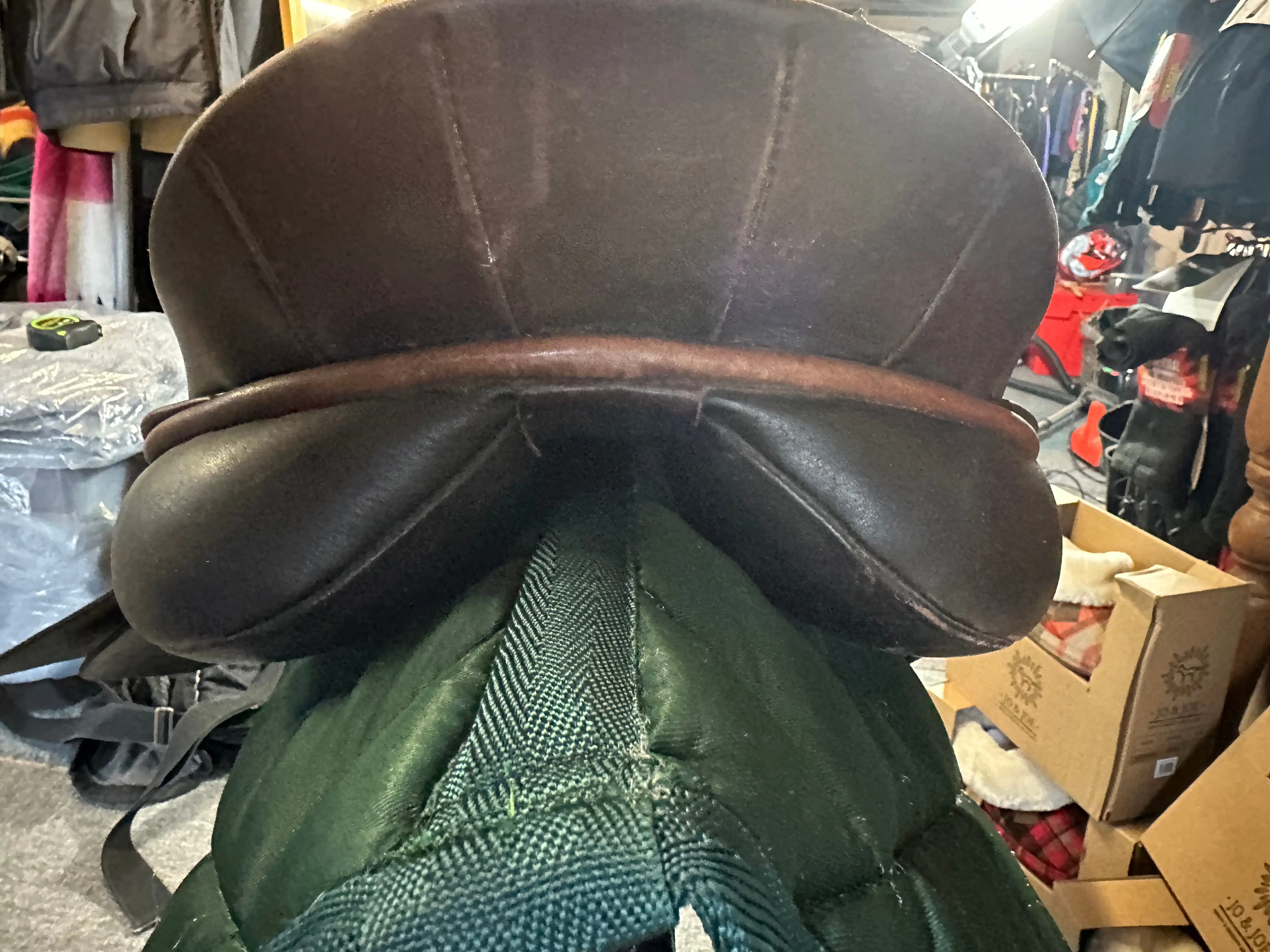 18”  Saferide Walsall English leather saddle Wide fit