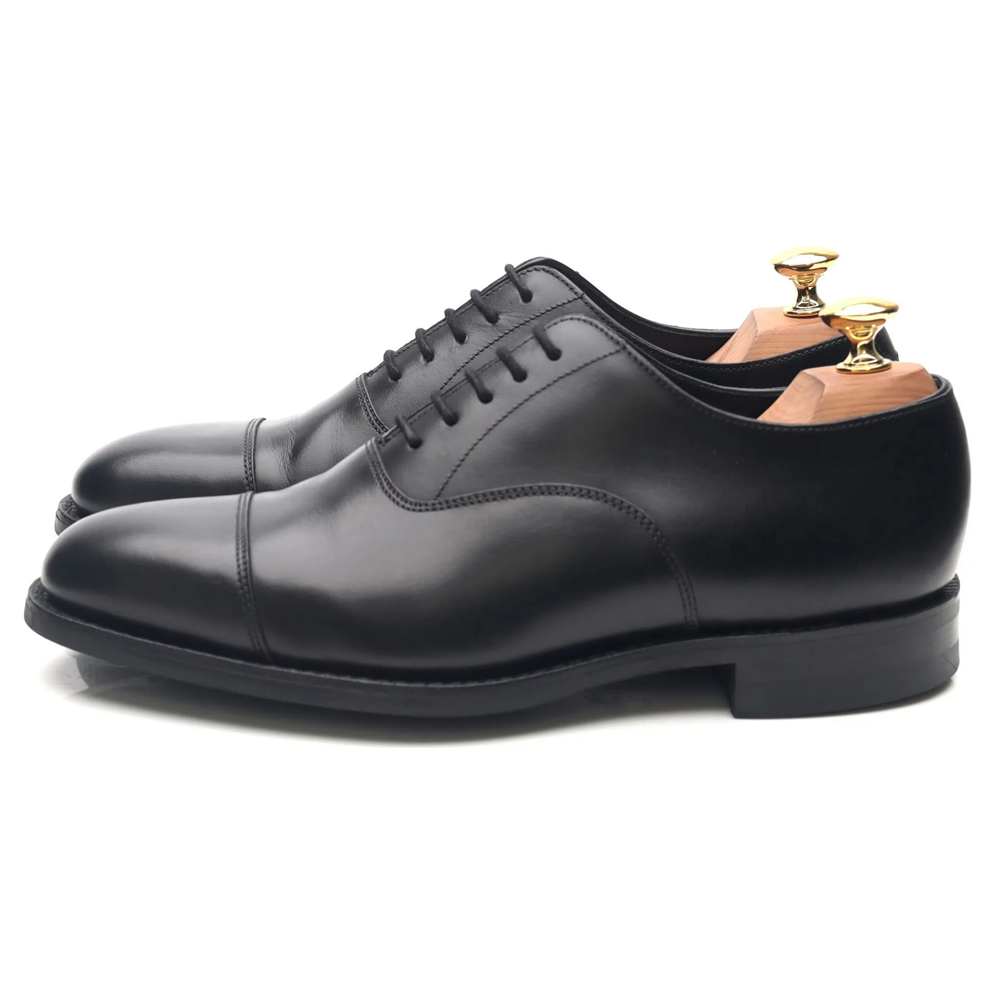 1880 'Aldwych' Black Leather Oxford UK 6 F
