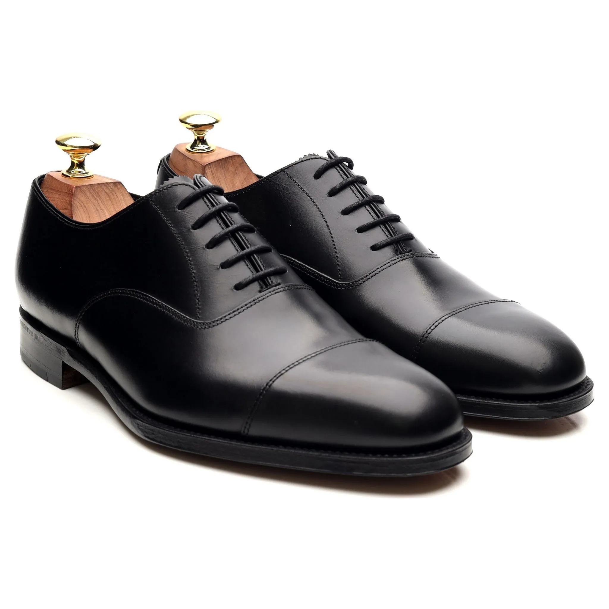 1880 'Aldwych' Black Leather Oxford UK 7 F