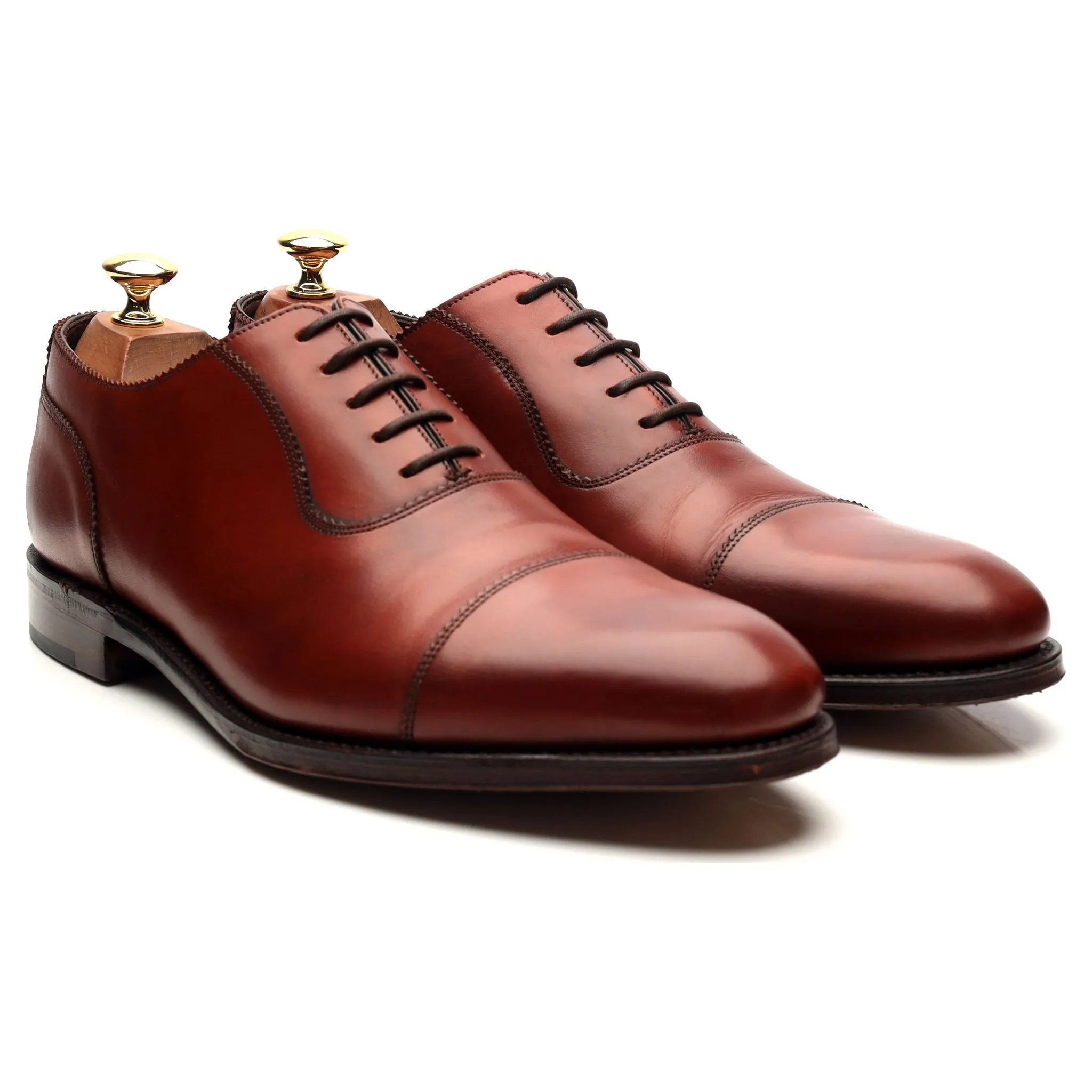 1880 Legacy 'Evans' Tan Brown Leather Oxford UK 9.5 F