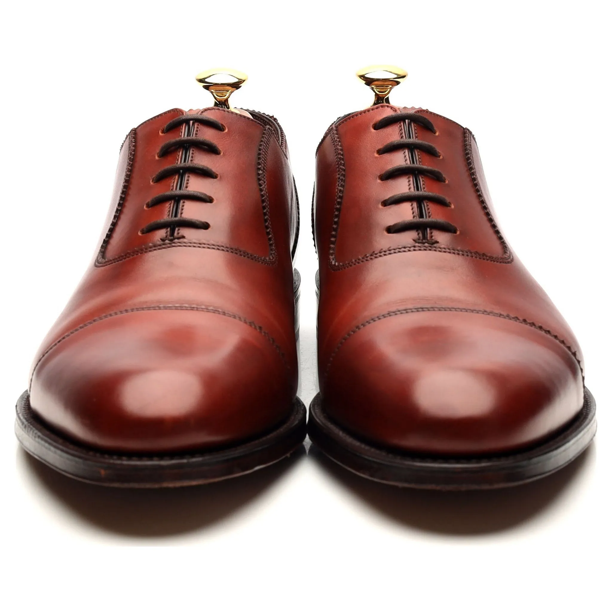 1880 Legacy 'Evans' Tan Brown Leather Oxford UK 9.5 F