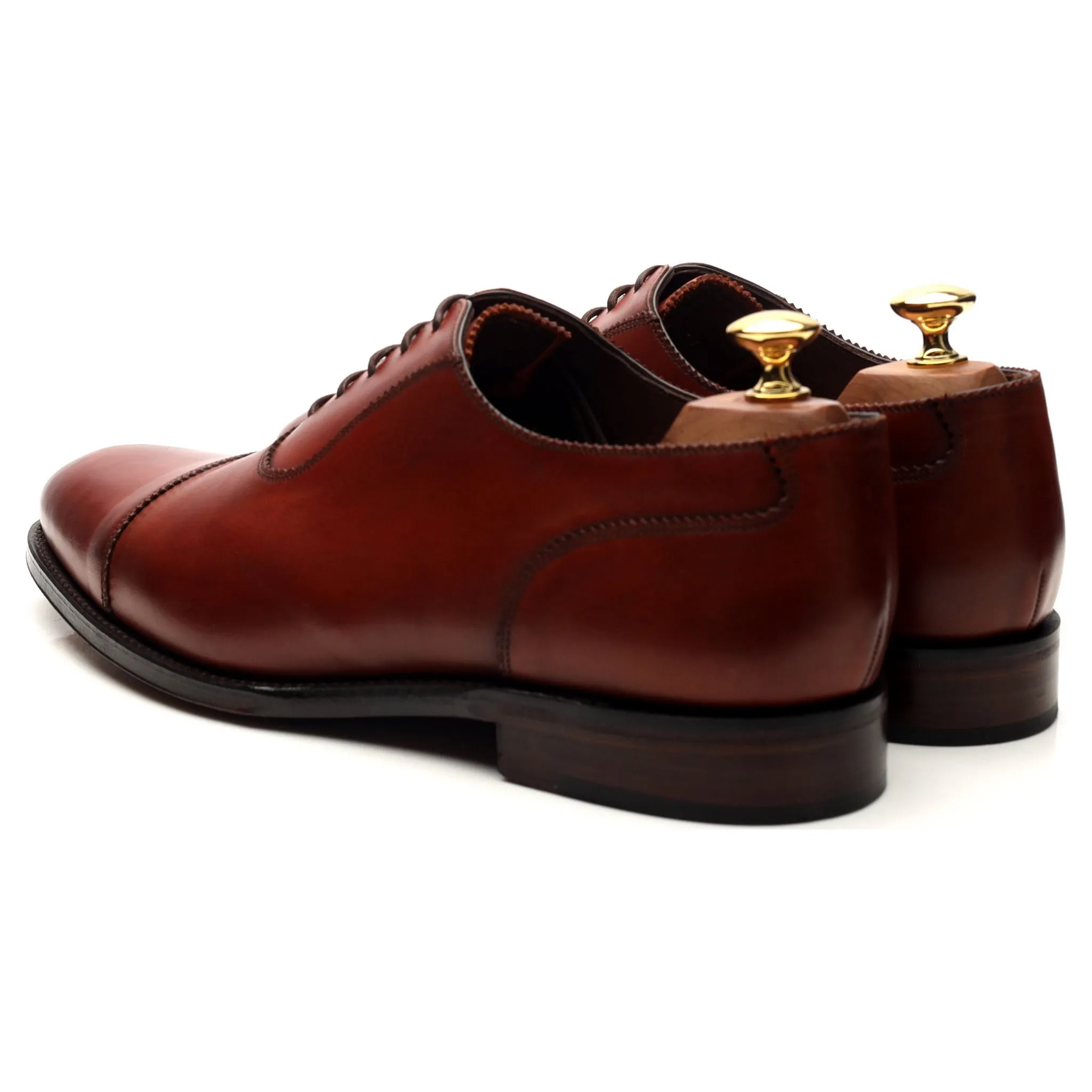 1880 Legacy 'Evans' Tan Brown Leather Oxford UK 9.5 F