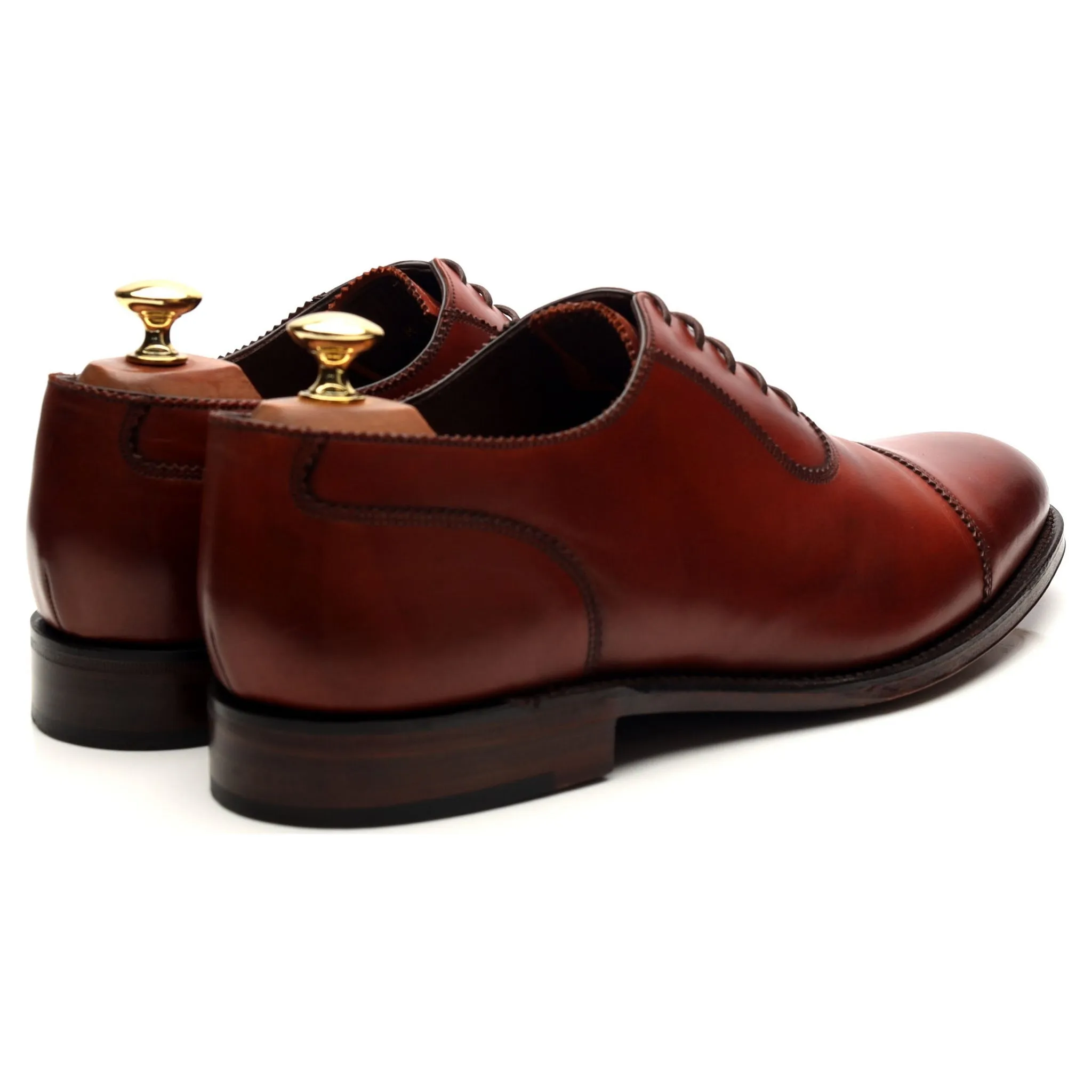 1880 Legacy 'Evans' Tan Brown Leather Oxford UK 9.5 F