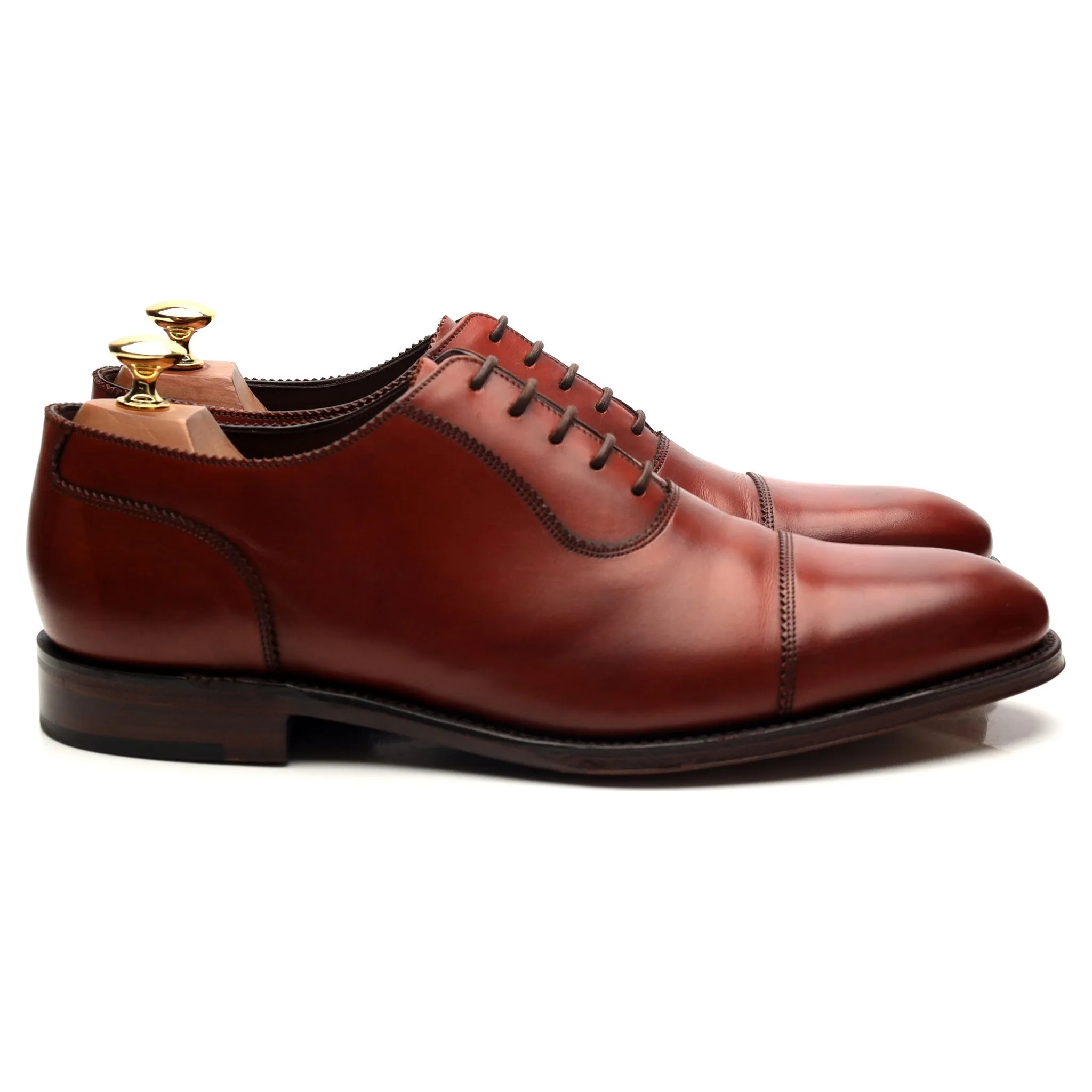1880 Legacy 'Evans' Tan Brown Leather Oxford UK 9.5 F