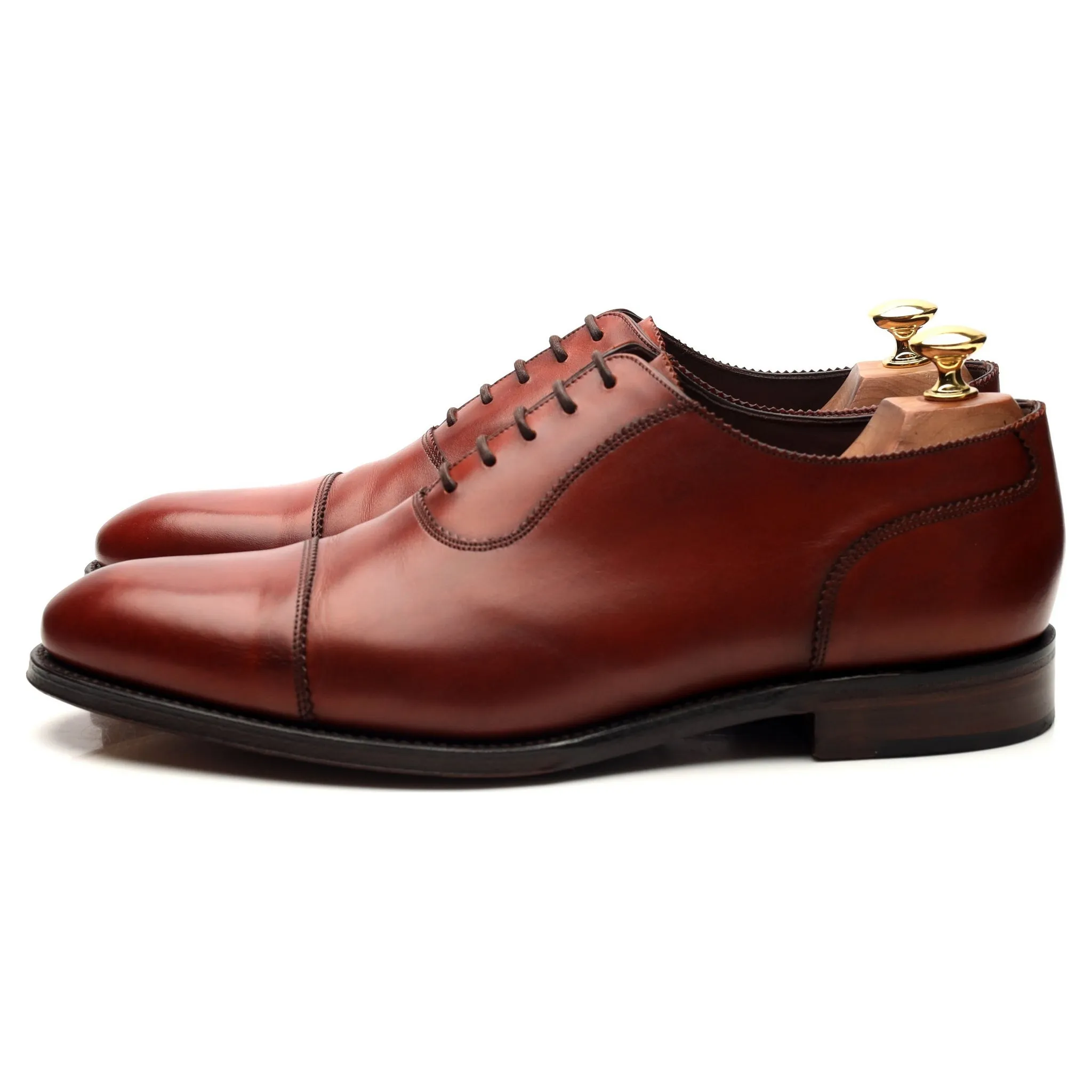 1880 Legacy 'Evans' Tan Brown Leather Oxford UK 9.5 F