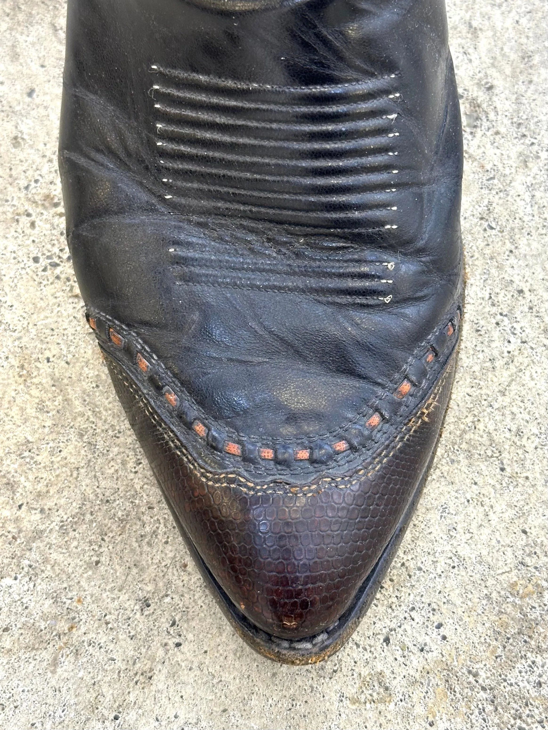 1970s Tony Lama Leather Cowboy Boots