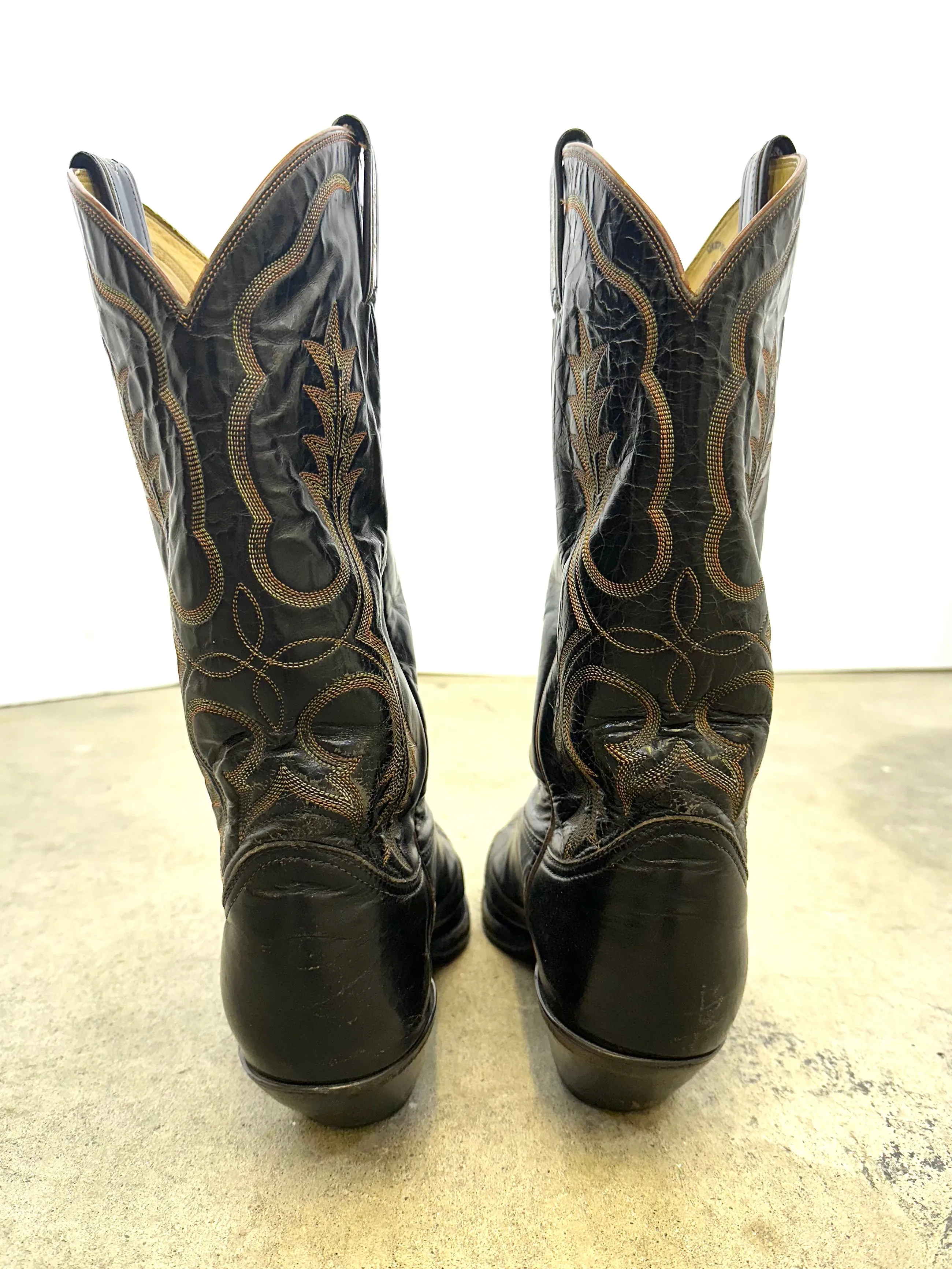 1970s Tony Lama Leather Cowboy Boots