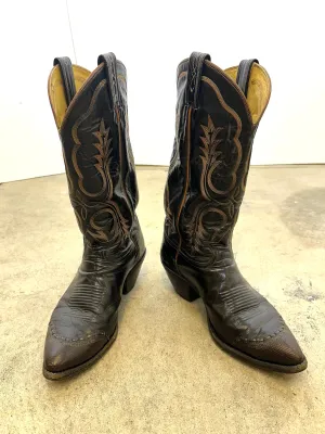 1970s Tony Lama Leather Cowboy Boots