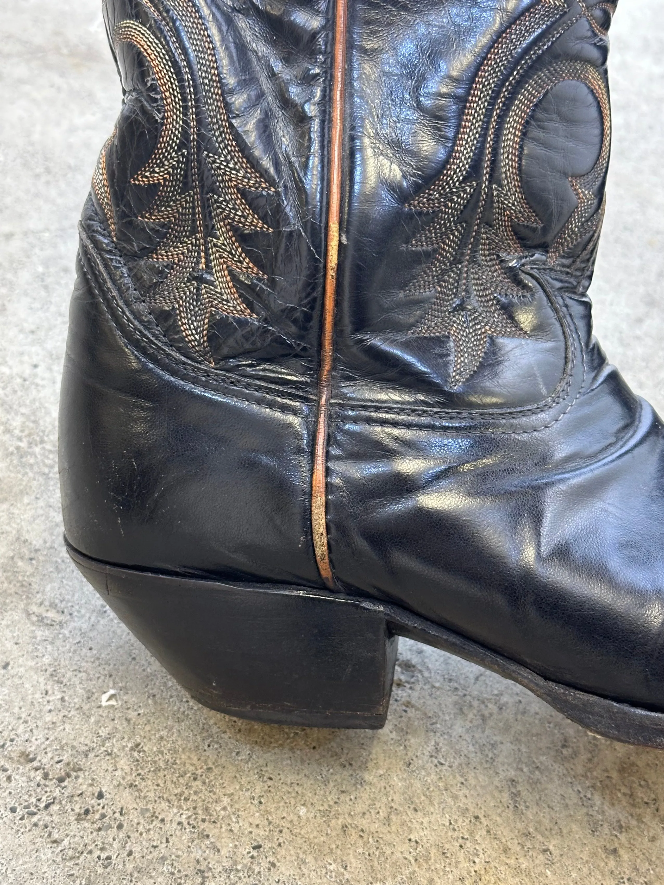 1970s Tony Lama Leather Cowboy Boots