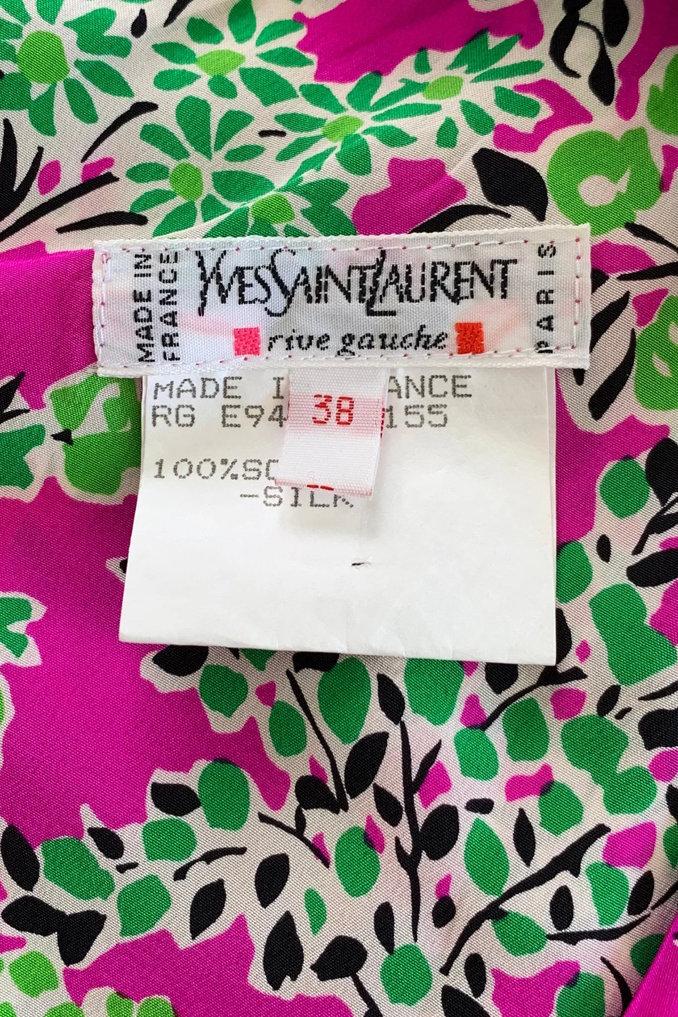 1994 S/S Botanical Side Slit Dress