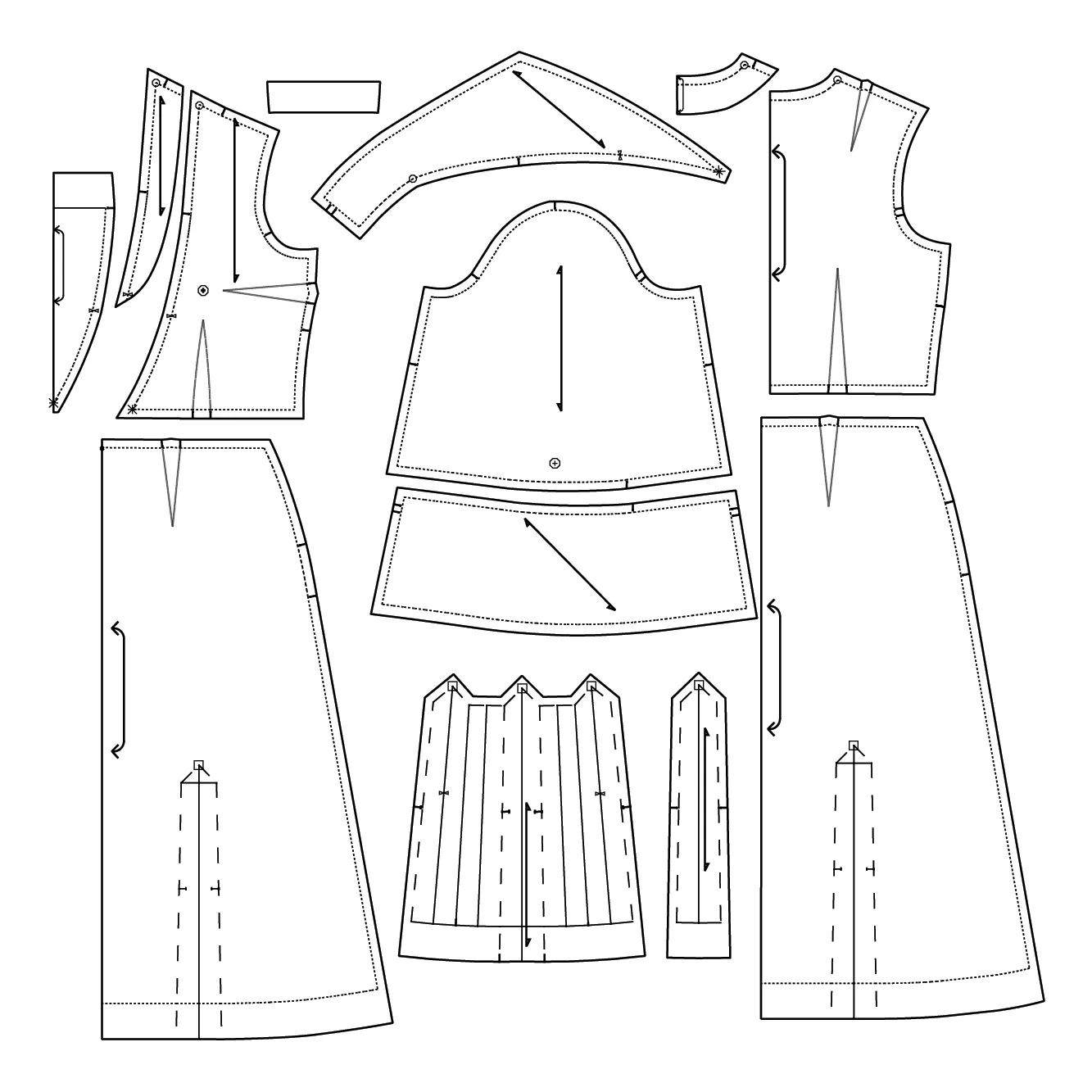 #3017    1930s Corsage Dress