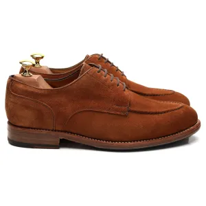 '4168' Snuff Brown Suede Apron Derby UK 6.5