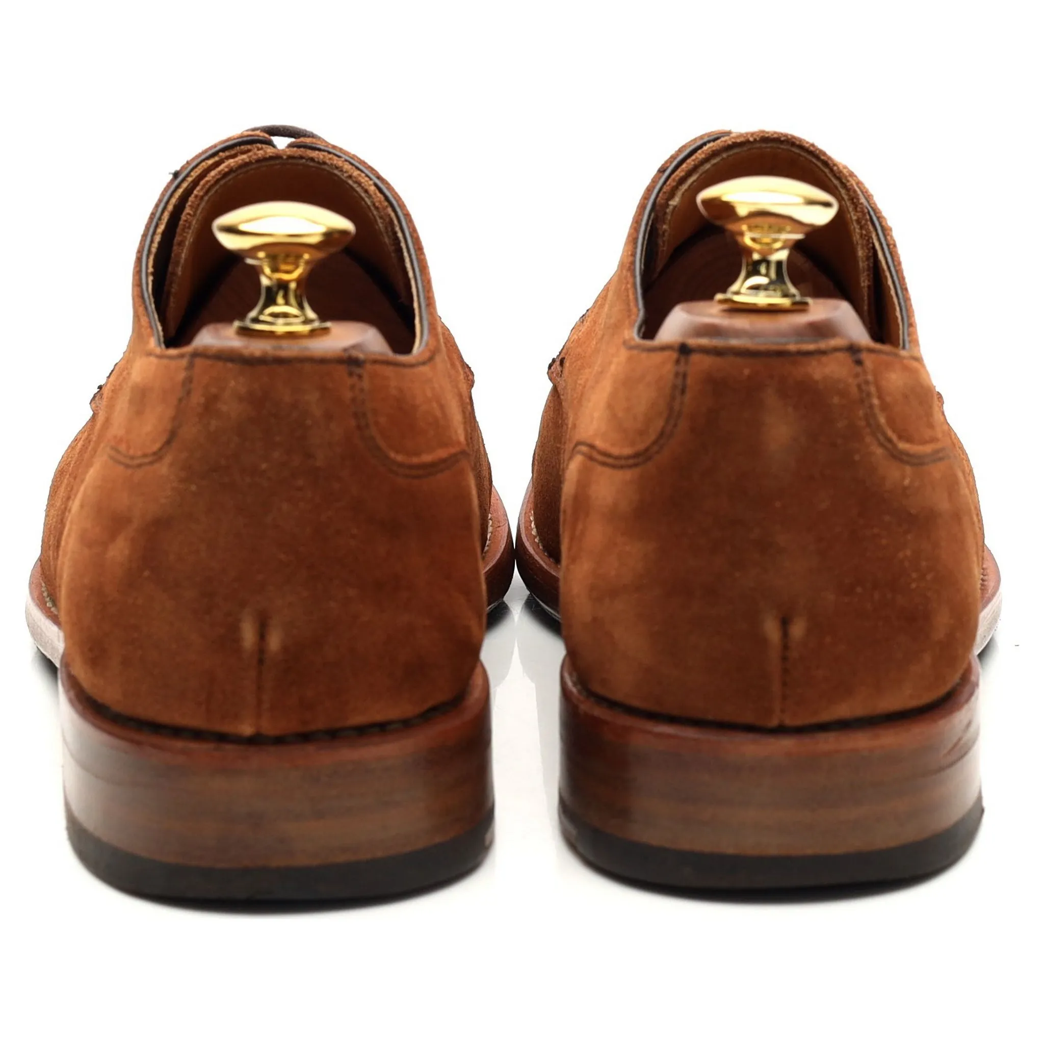 '4168' Snuff Brown Suede Apron Derby UK 6.5