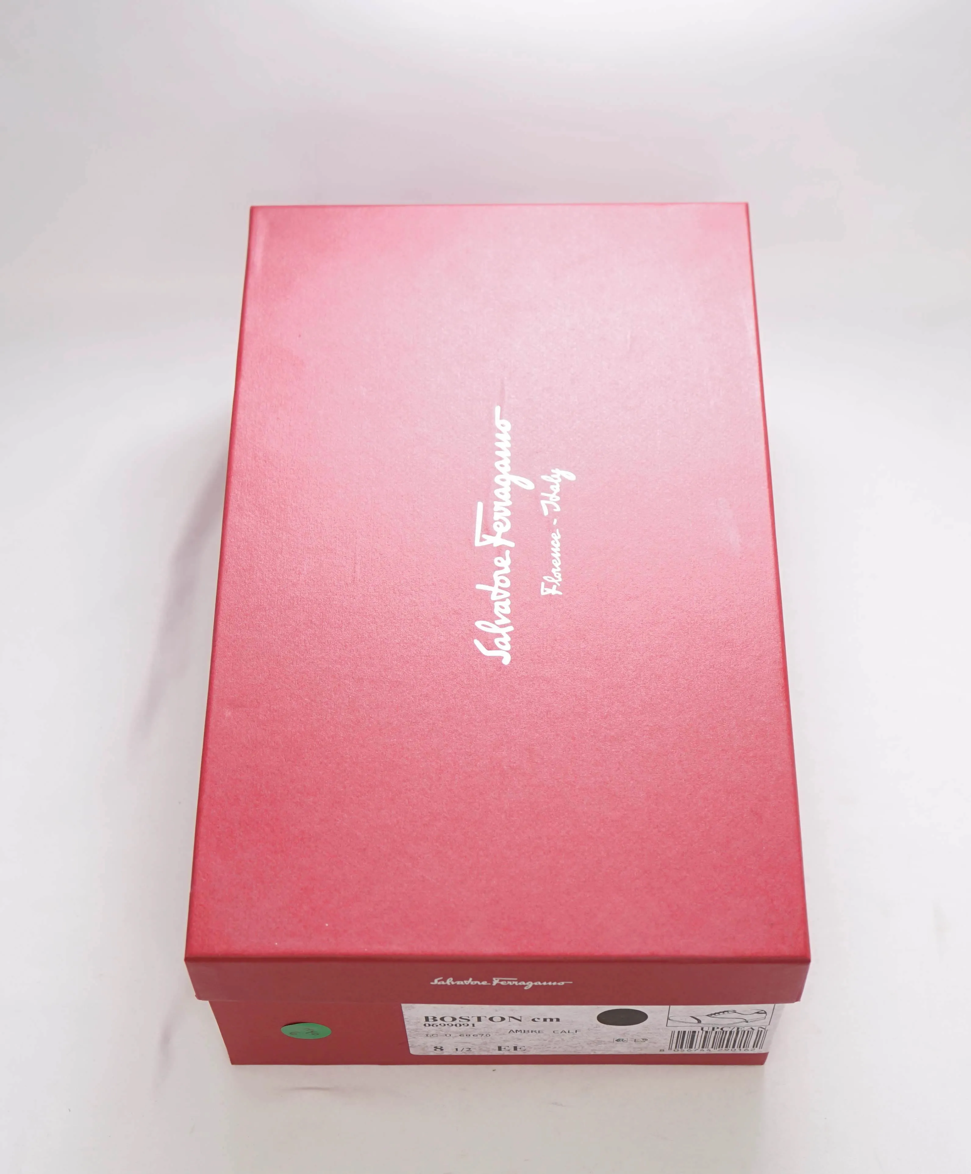 $750 SALVATORE FERRAGAMO - "BOSTON" Apron-Toe Oxford - 7.5 D US