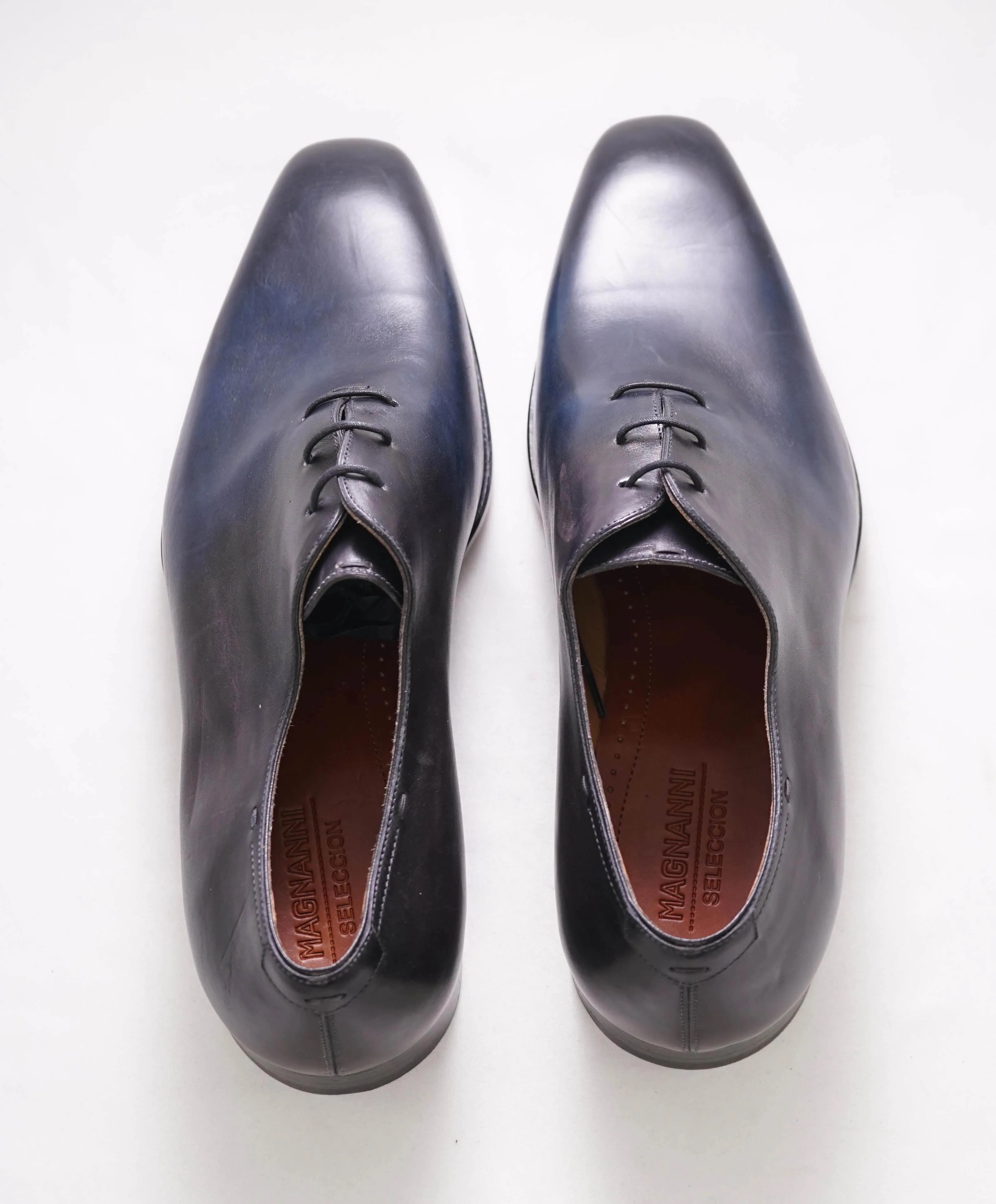 $795 MAGNANNI *SELECCION* - Hand Made PATINA WHOLECUT Shoe - 11.5