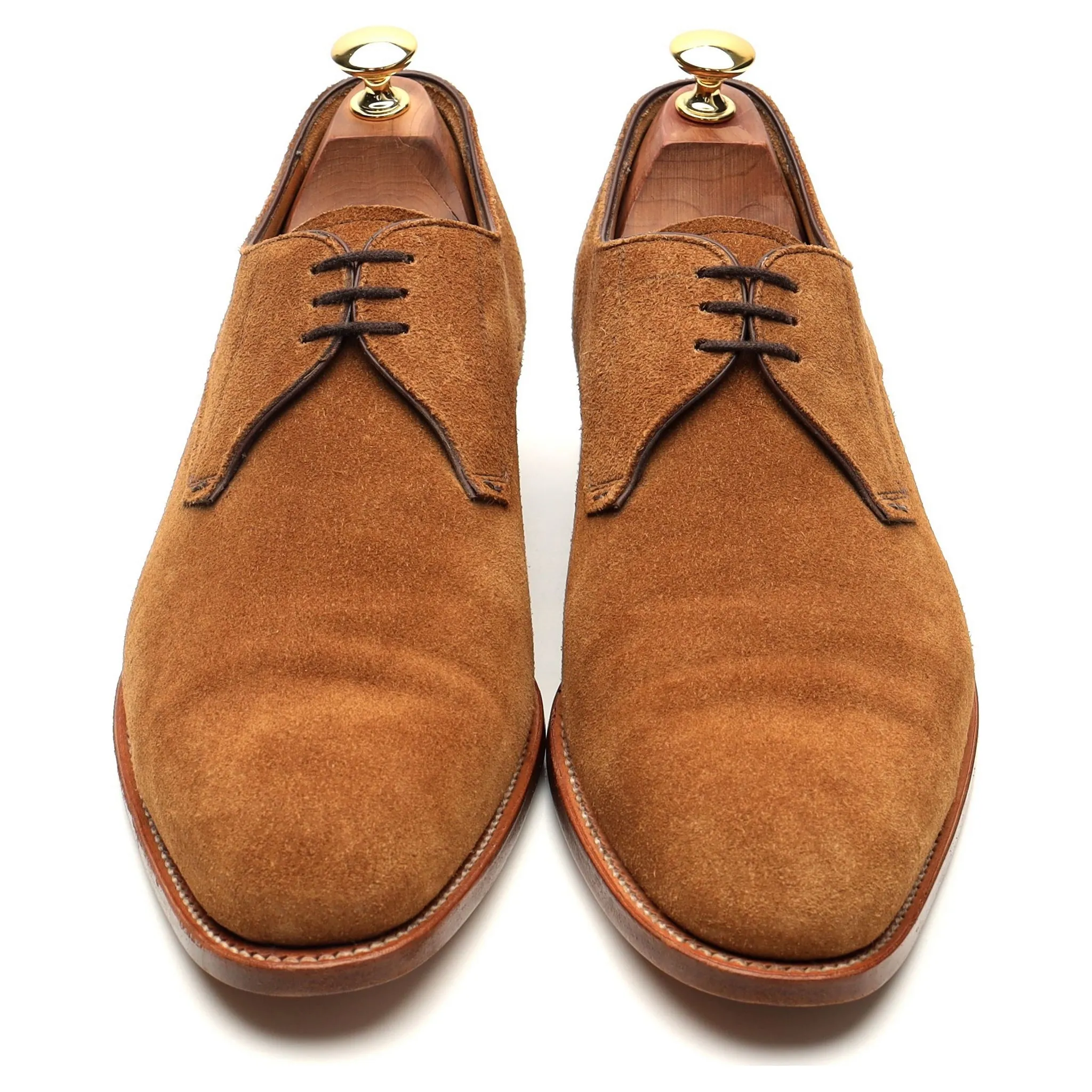 '8999' Tan Brown Suede Derby UK 9 F