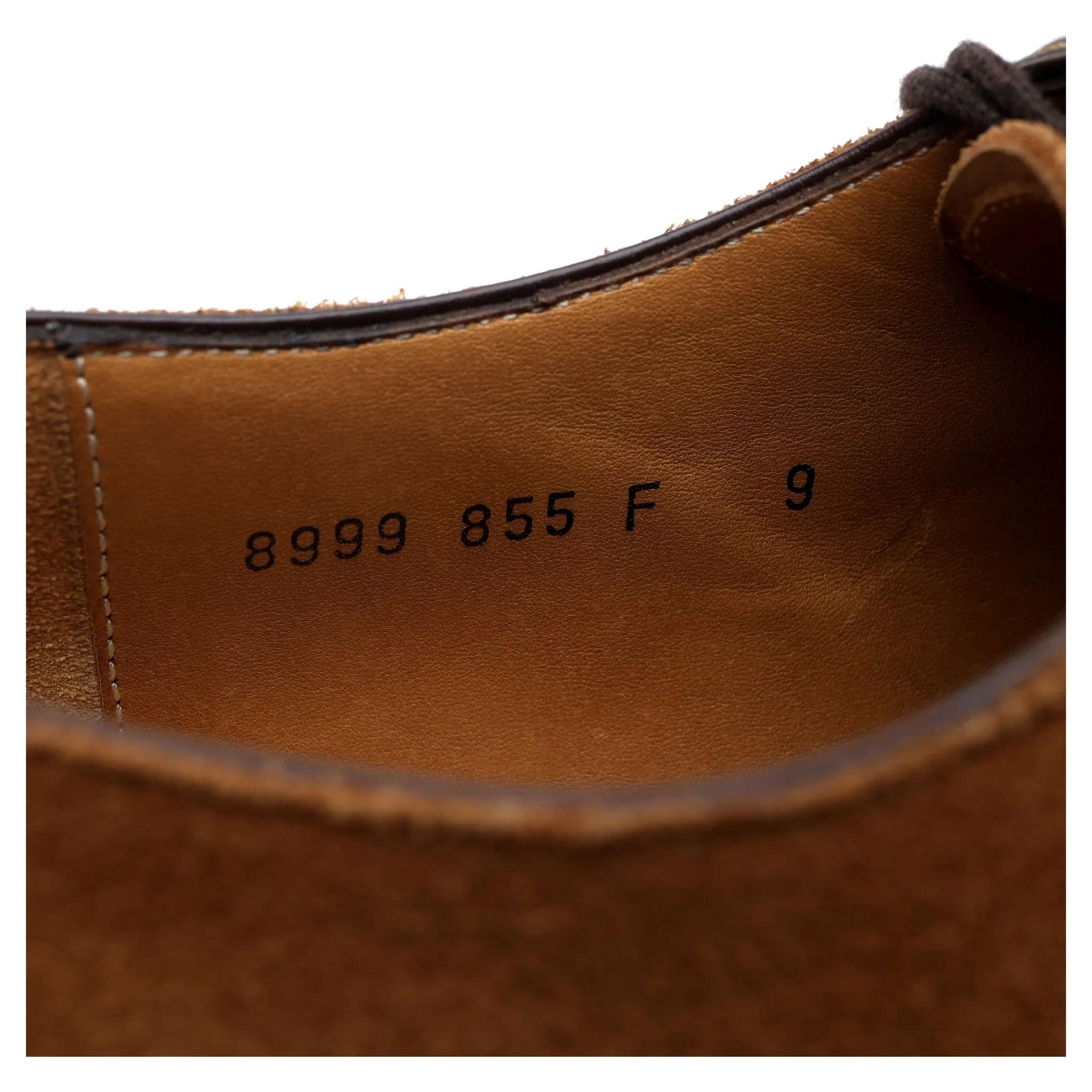 '8999' Tan Brown Suede Derby UK 9 F