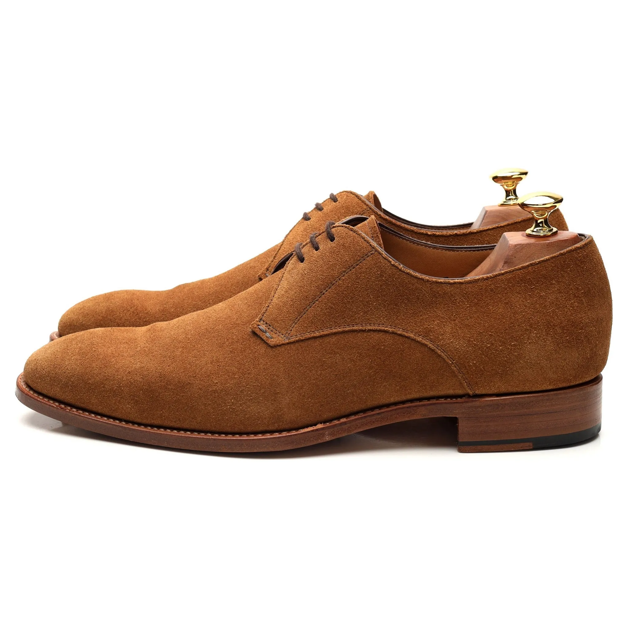 '8999' Tan Brown Suede Derby UK 9 F