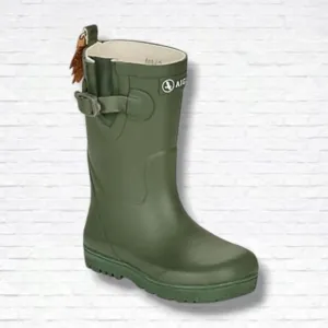 Aigle Toddler Forest Green Woodypop Wellies Rubber Rainboots Size 26 EU/9.5 T