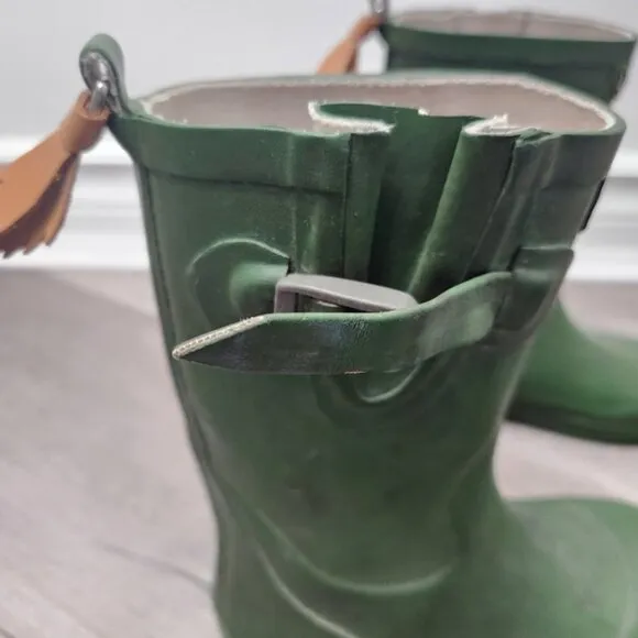 Aigle Toddler Forest Green Woodypop Wellies Rubber Rainboots Size 26 EU/9.5 T