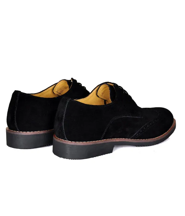 Aldo Black Suede Brogues Derby Shoes