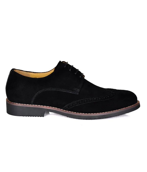 Aldo Black Suede Brogues Derby Shoes