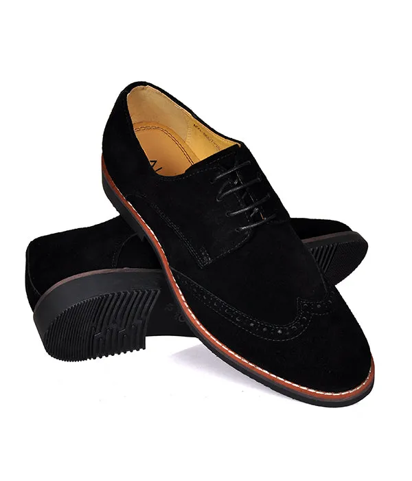 Aldo Black Suede Brogues Derby Shoes