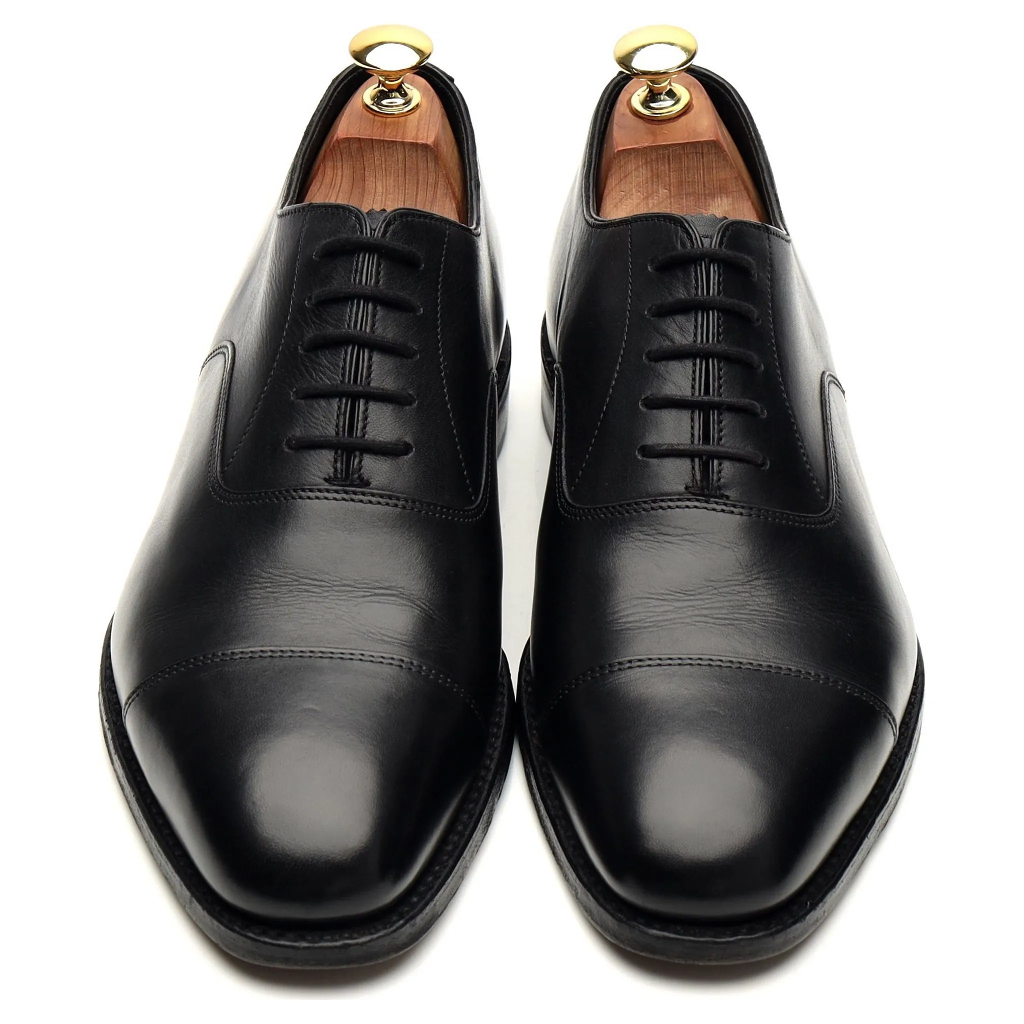 'Aldwych' Black Leather Oxford UK 8 F