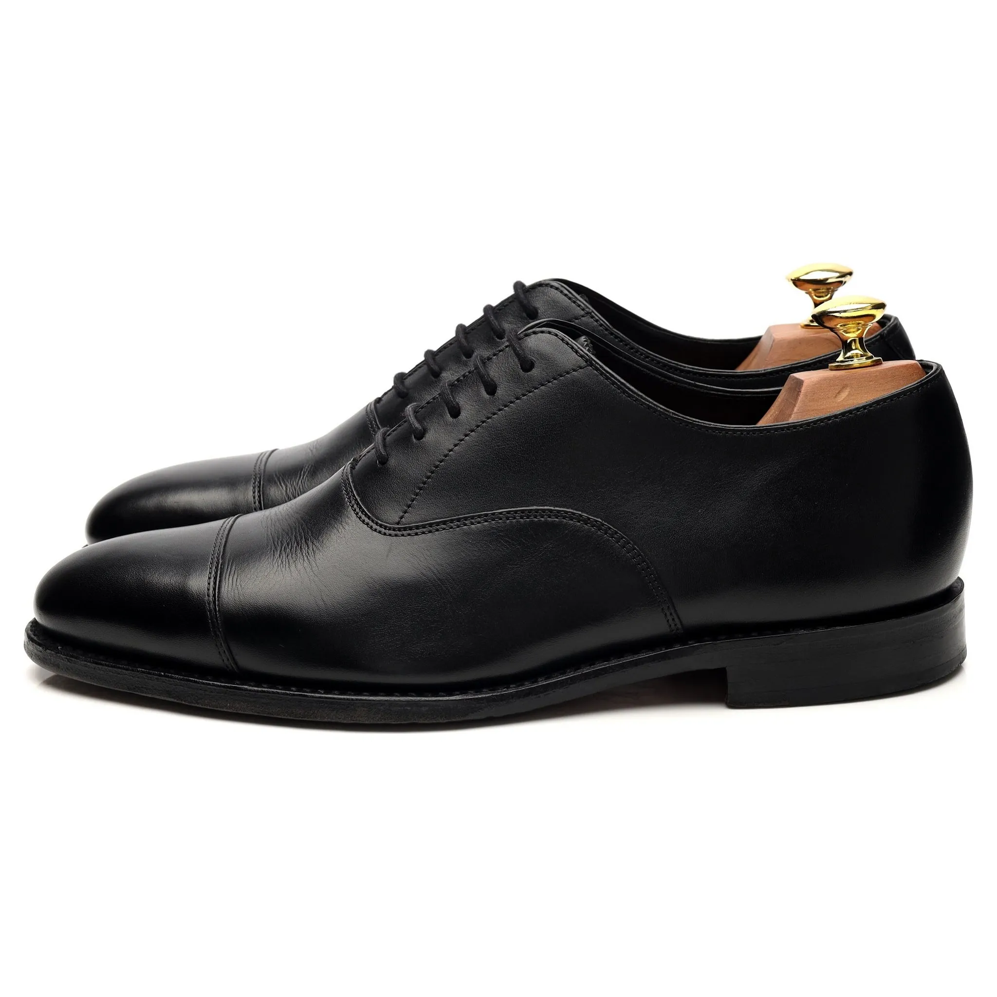 'Aldwych' Black Leather Oxford UK 8 F