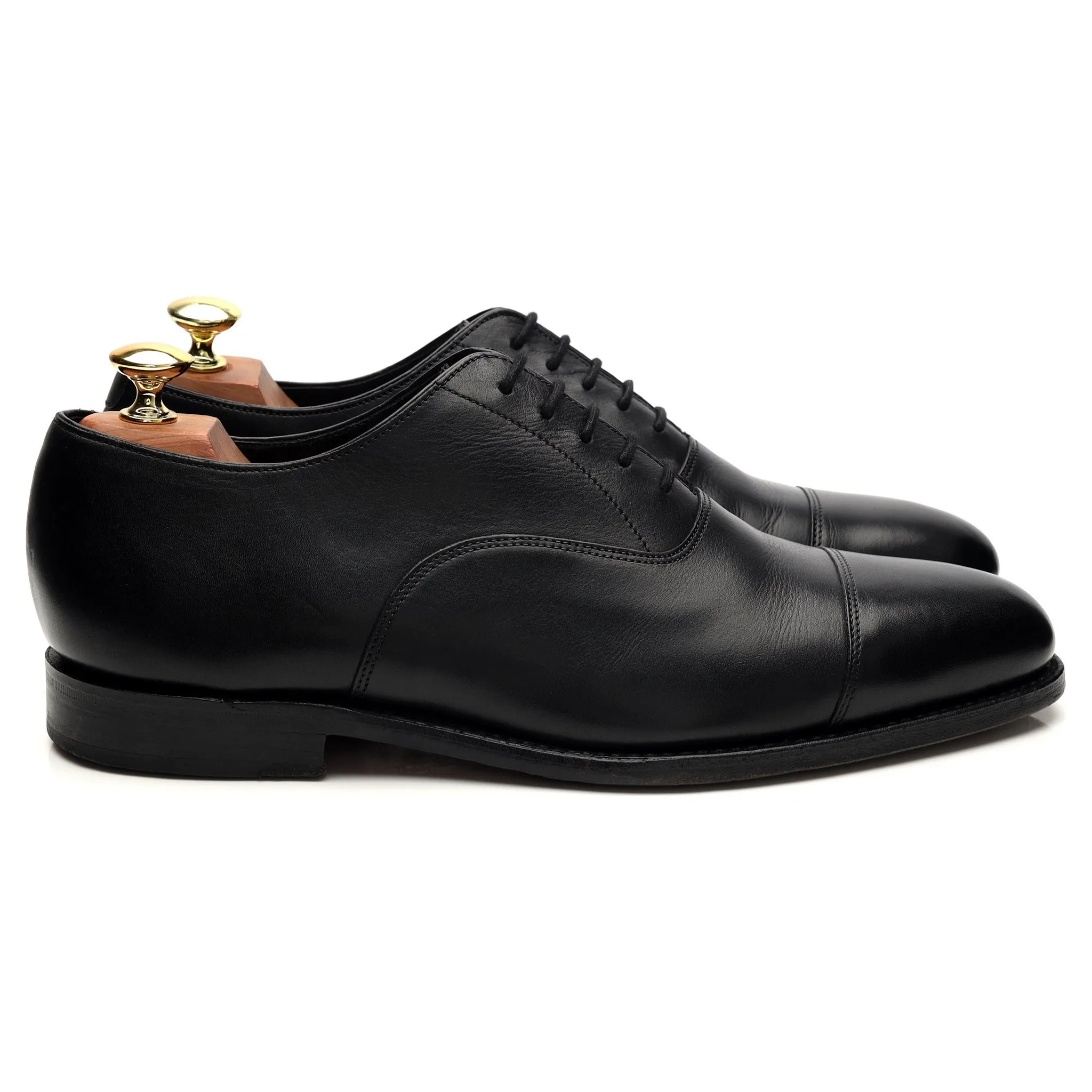 'Aldwych' Black Leather Oxford UK 8 F