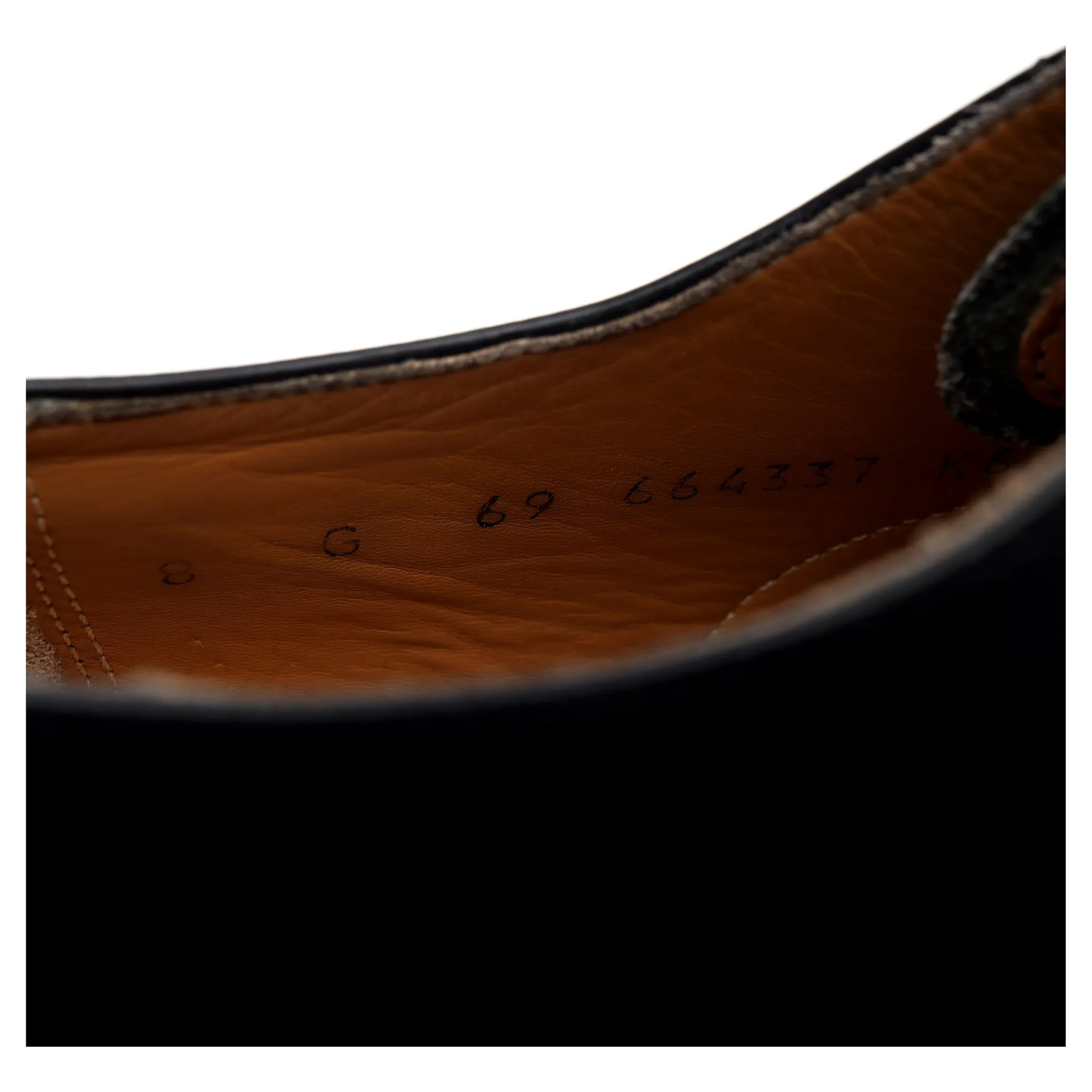 'Alfred' Black Leather Oxford Brogue UK 8 G