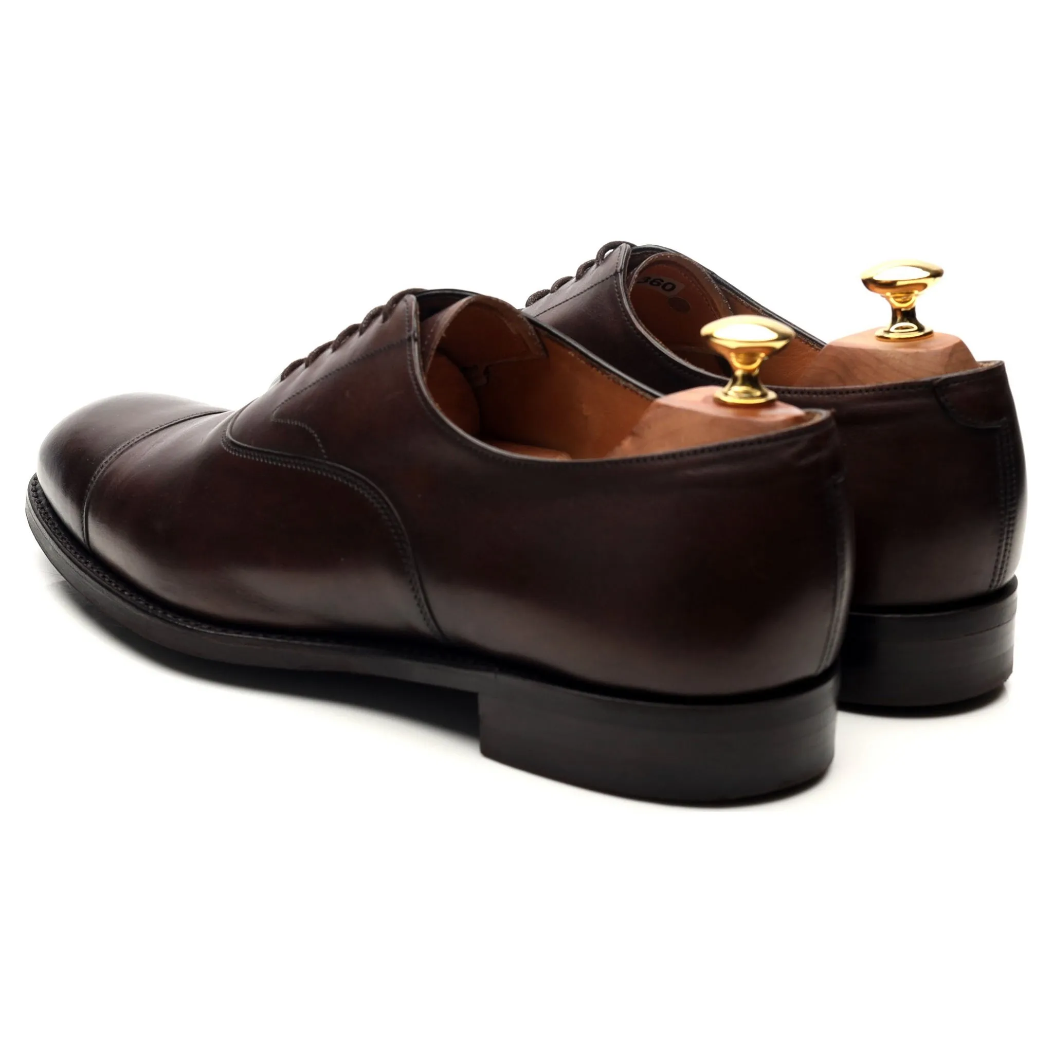'Alfred' Dark Brown Leather Oxford UK 9 F