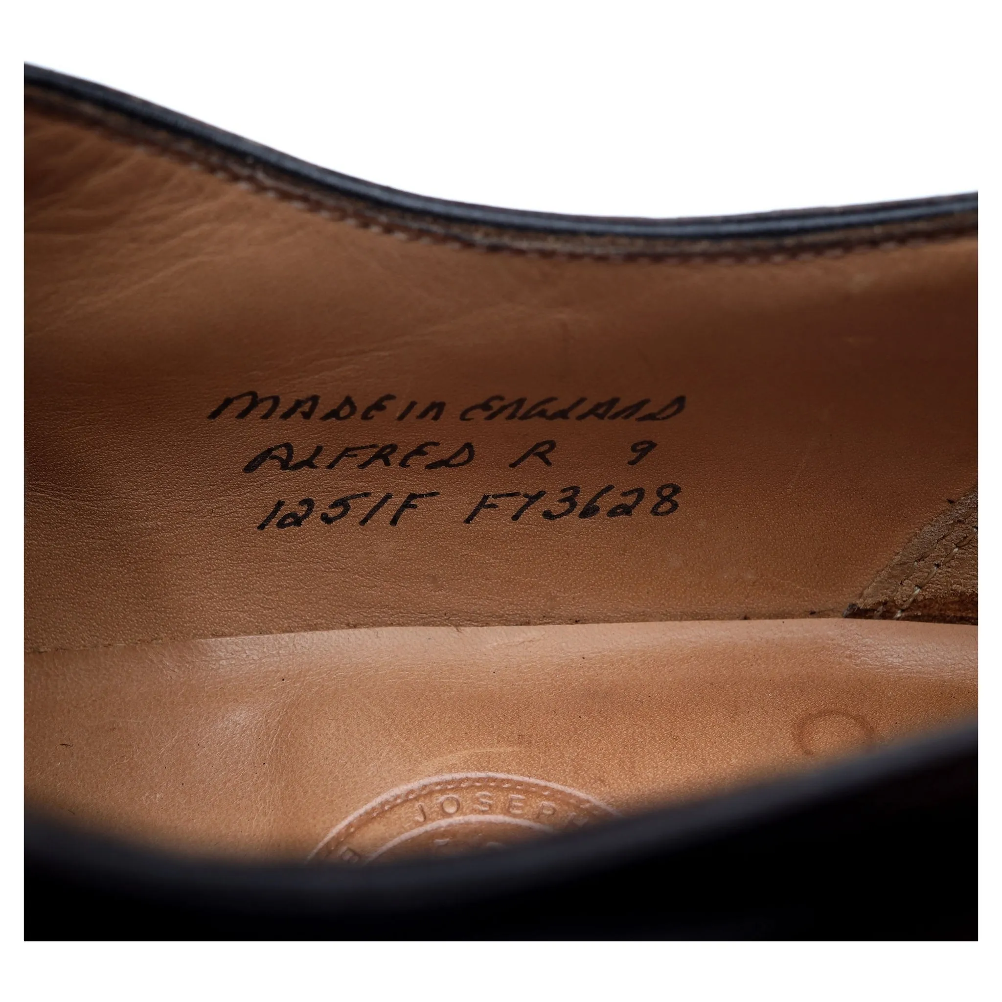'Alfred' Dark Brown Leather Oxford UK 9 F