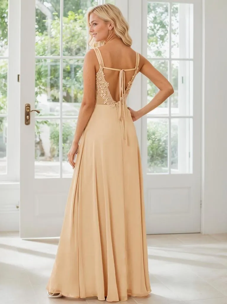 Aminata bridesmaid or ball gown with lace up back
