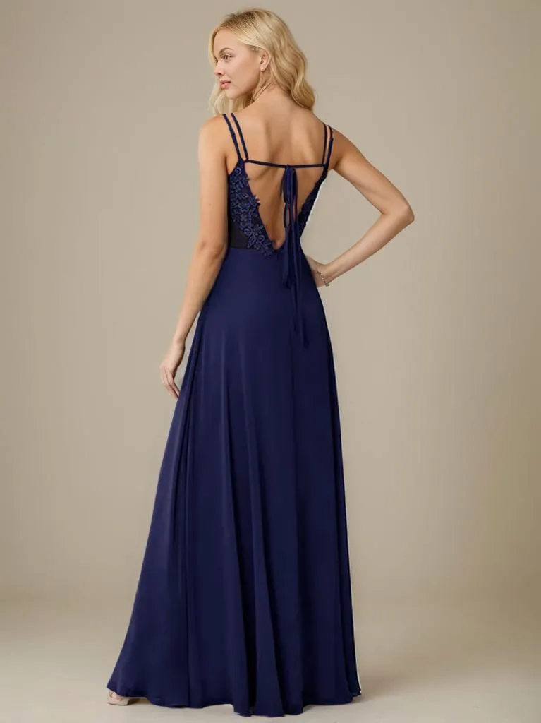 Aminata bridesmaid or ball gown with lace up back