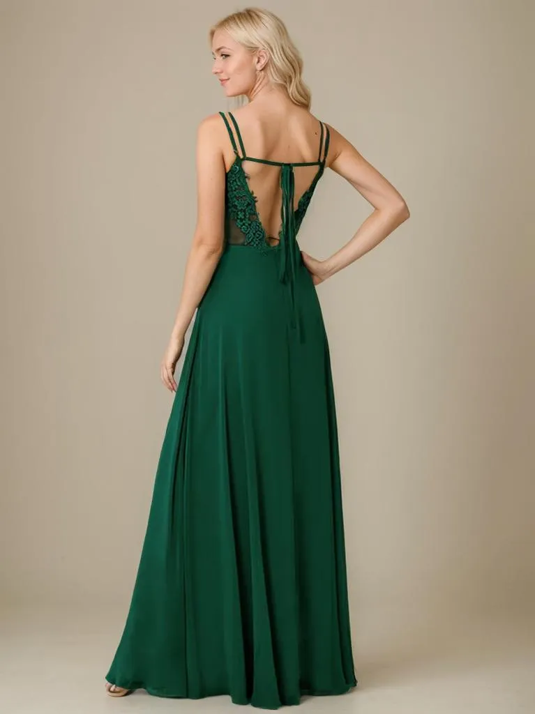 Aminata bridesmaid or ball gown with lace up back