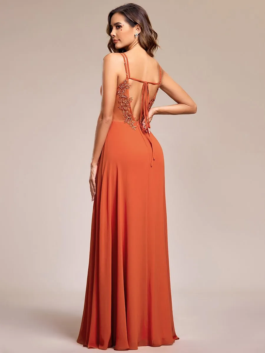 Aminata bridesmaid or ball gown with lace up back