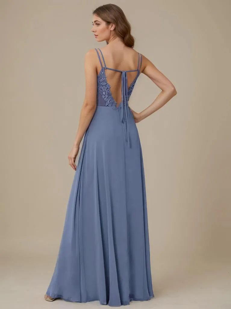 Aminata bridesmaid or ball gown with lace up back