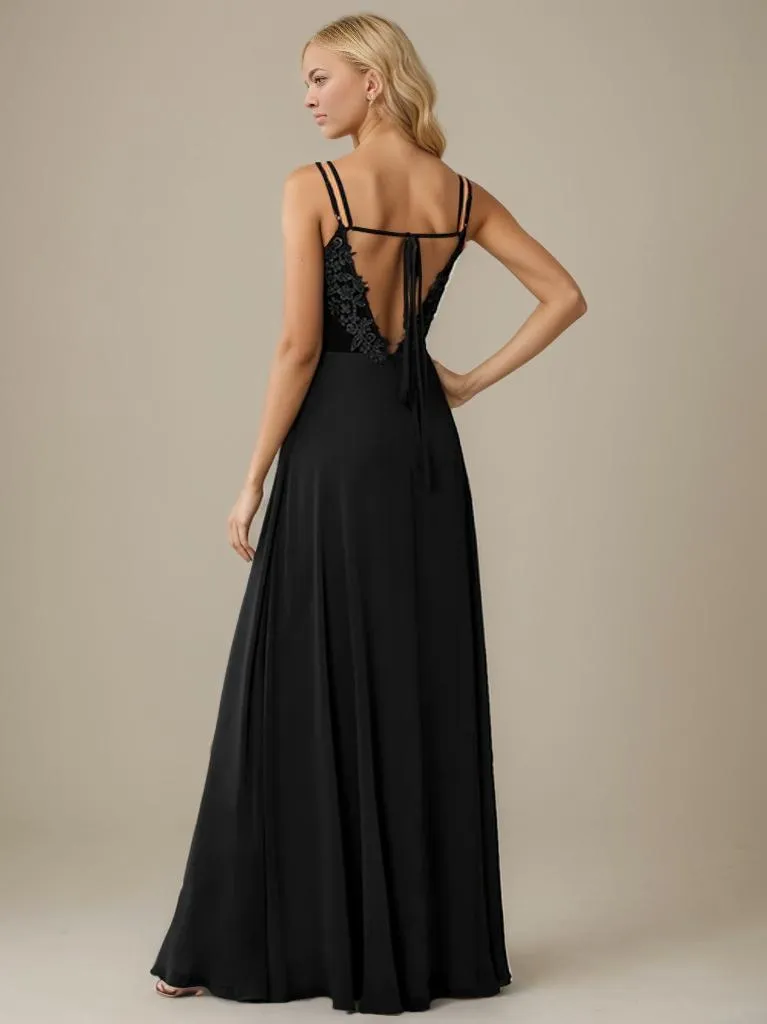 Aminata bridesmaid or ball gown with lace up back
