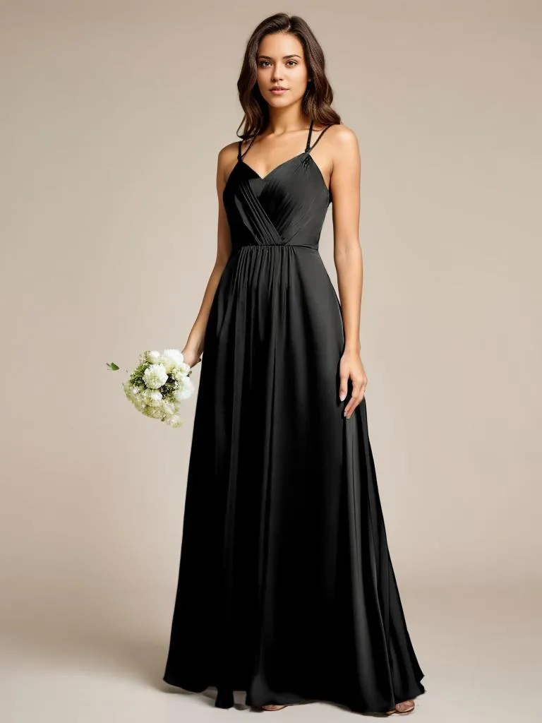 Aminata satin bridesmaid or ball gown dress