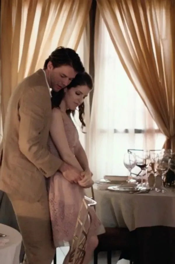 Anna Kendrick Dress Short Prom Dress Pink Lace Cocktail Dress Table 19